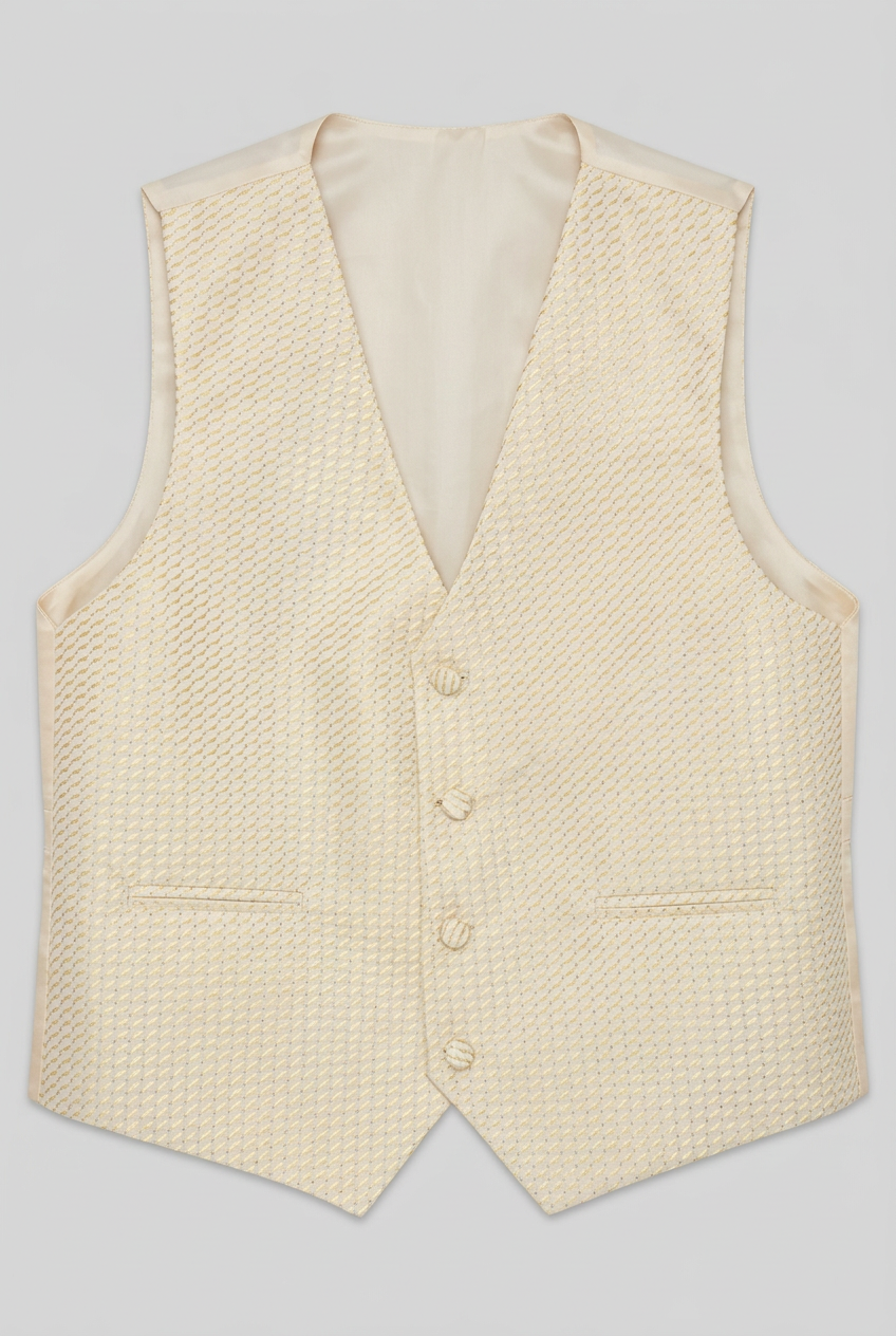 Father & Son Matching Waistcoat and Cravat Set - Intenso Gold