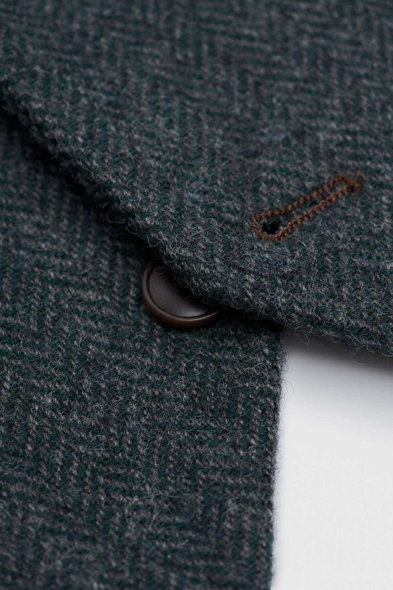 Father & Son Matching Wool Herringbone 3-Piece Suit Set - Thomas - Lush Green