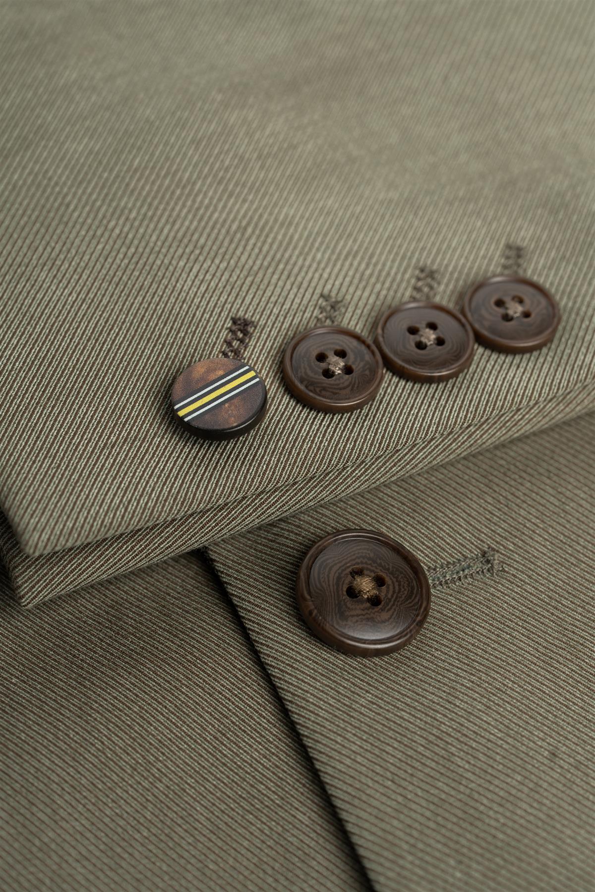 Father & Son Matching Iridescent Twill 3-Piece Suit Set - Donatella - Sage Green