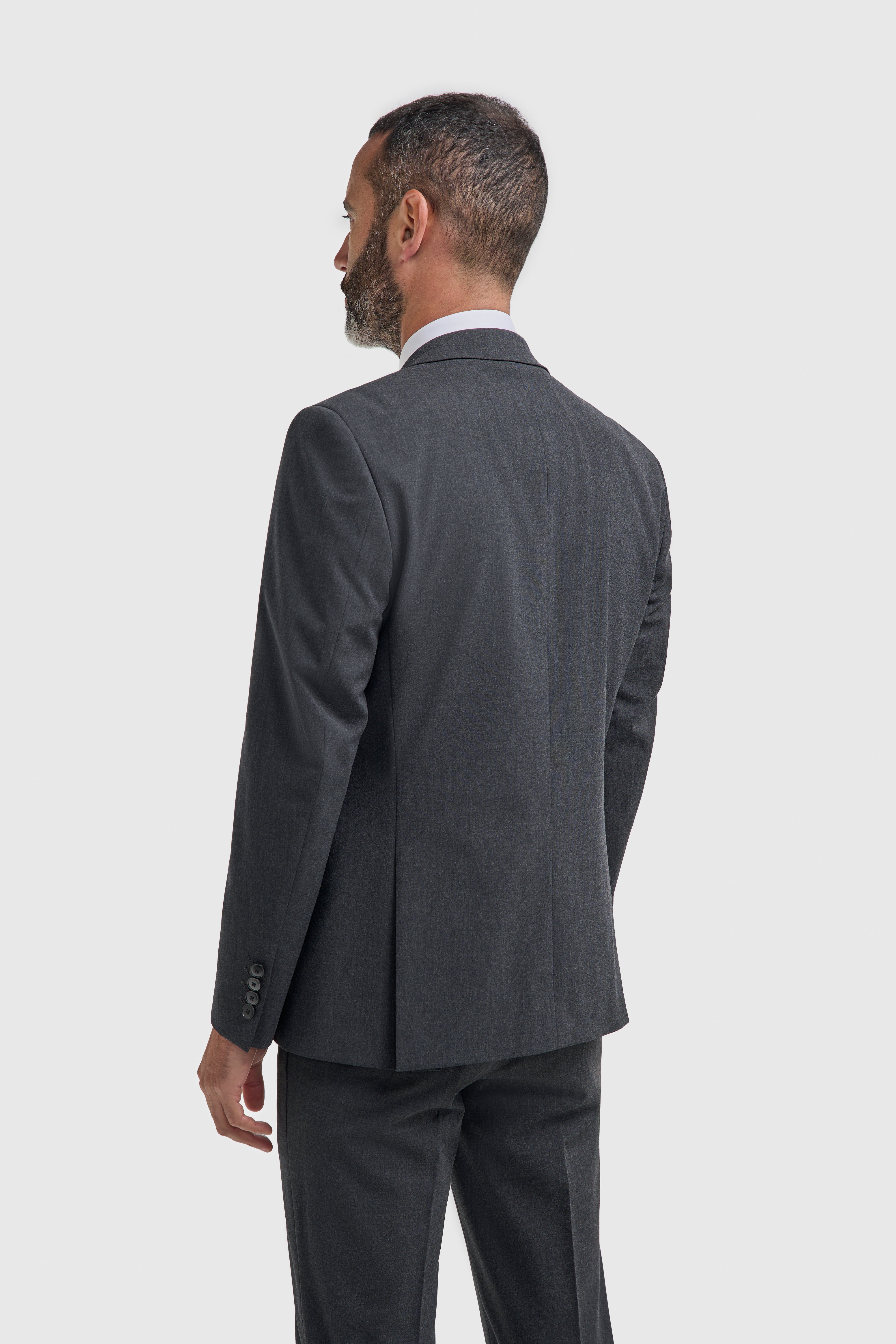 Father & Son Matching Slim Fit 3-Piece Suit Set - Malibu Charcoal Grey