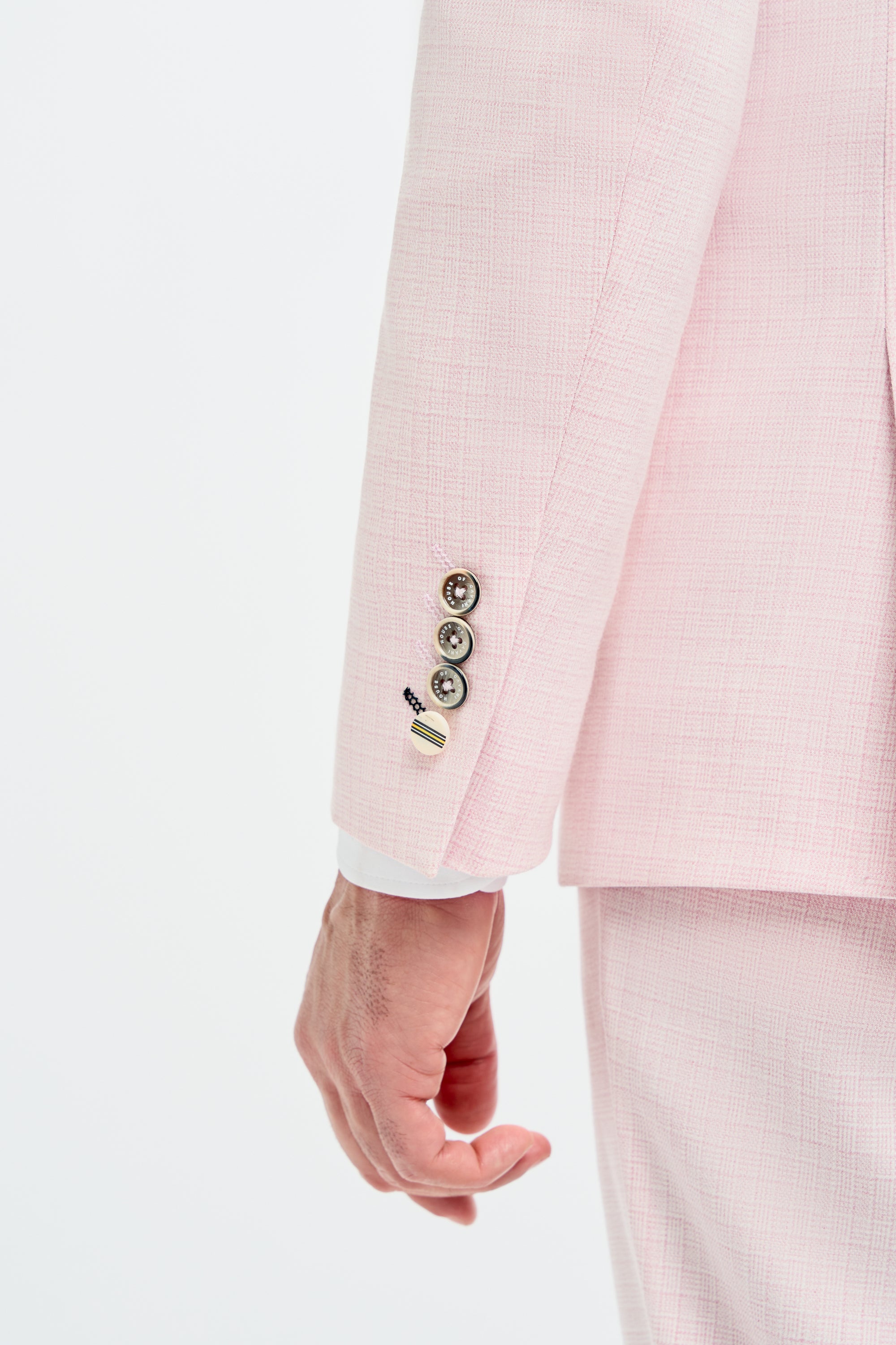 Father & Son Matching Textured 3-Piece Suit Set - Tropez Mauve