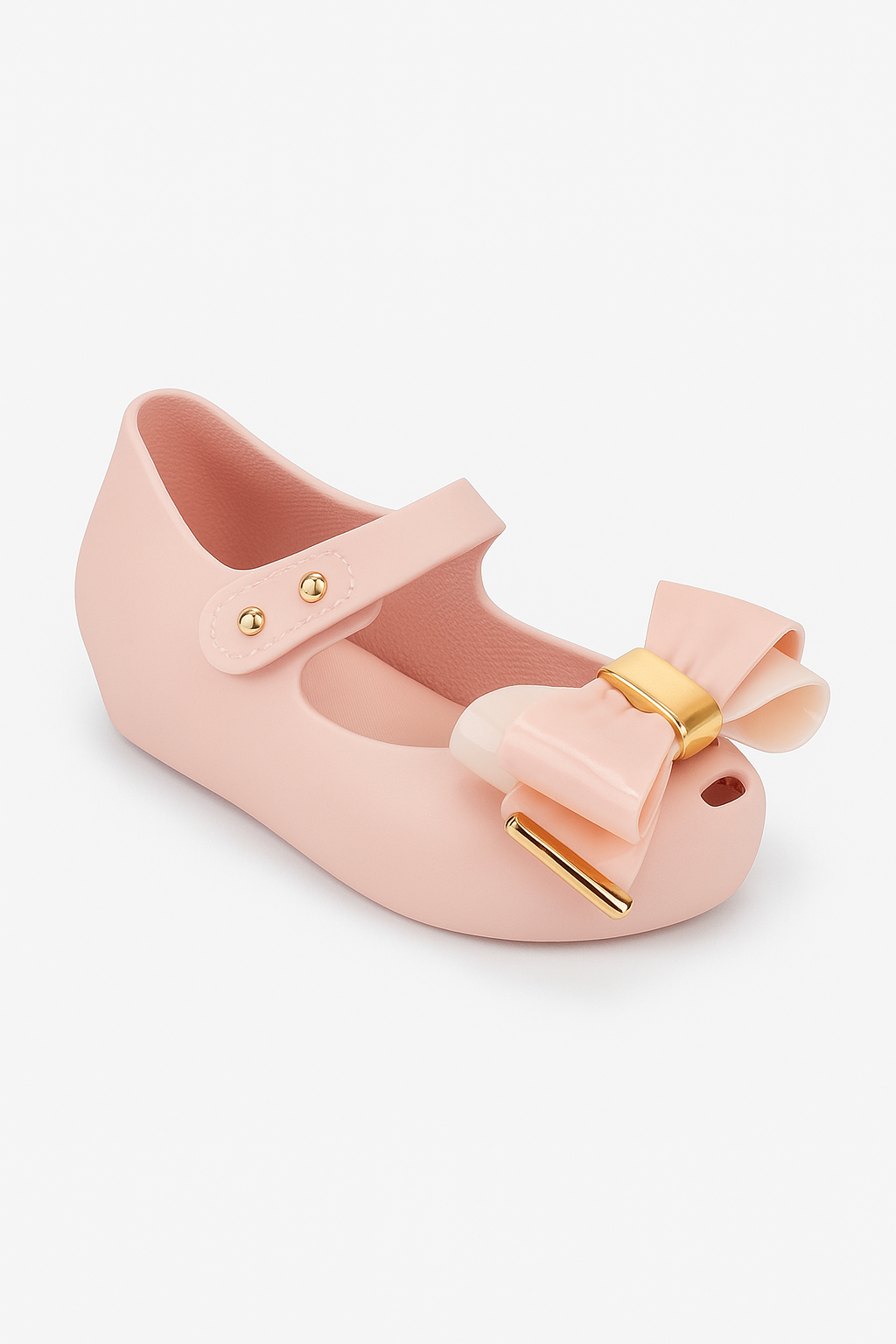 Girls Jelly Bow Shoes – ROXY - Pink Side Picture