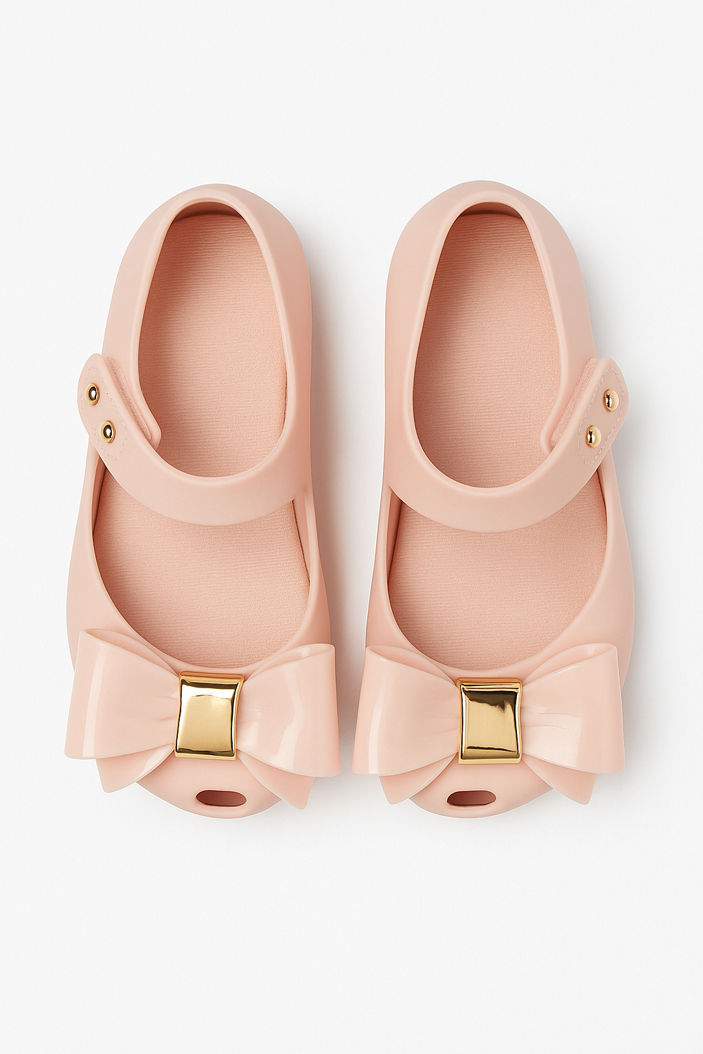 Girls Jelly Bow Shoes – ROXY - Pink Front Picture