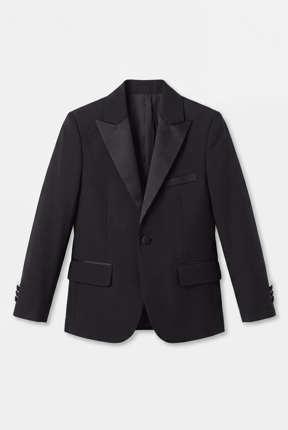 Boys' Black Tuxedo Suit with Cufflink Shirt