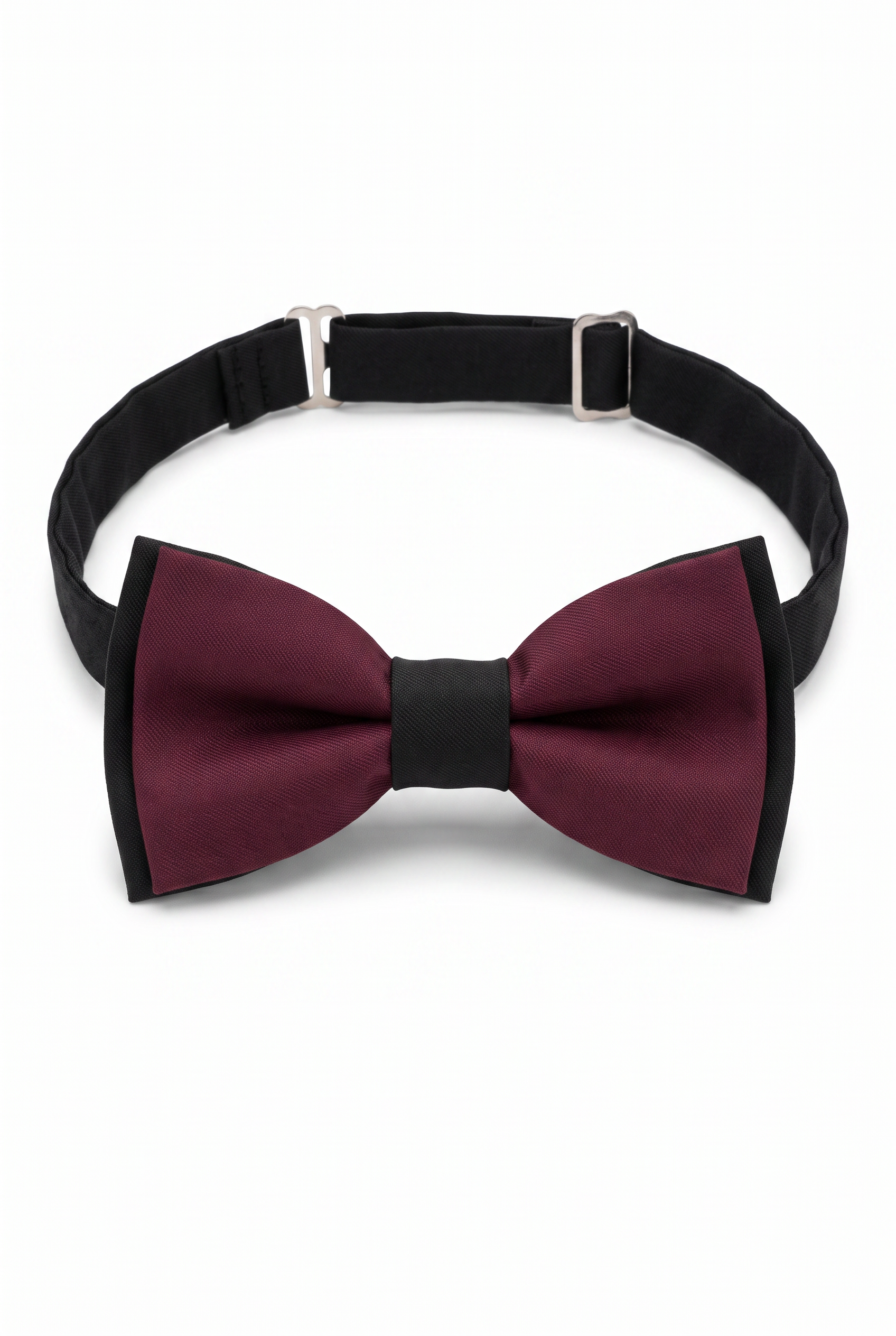 Kids Bow Tie – Adjustable Pre-Tied Bow Tie for Boys - Maroon