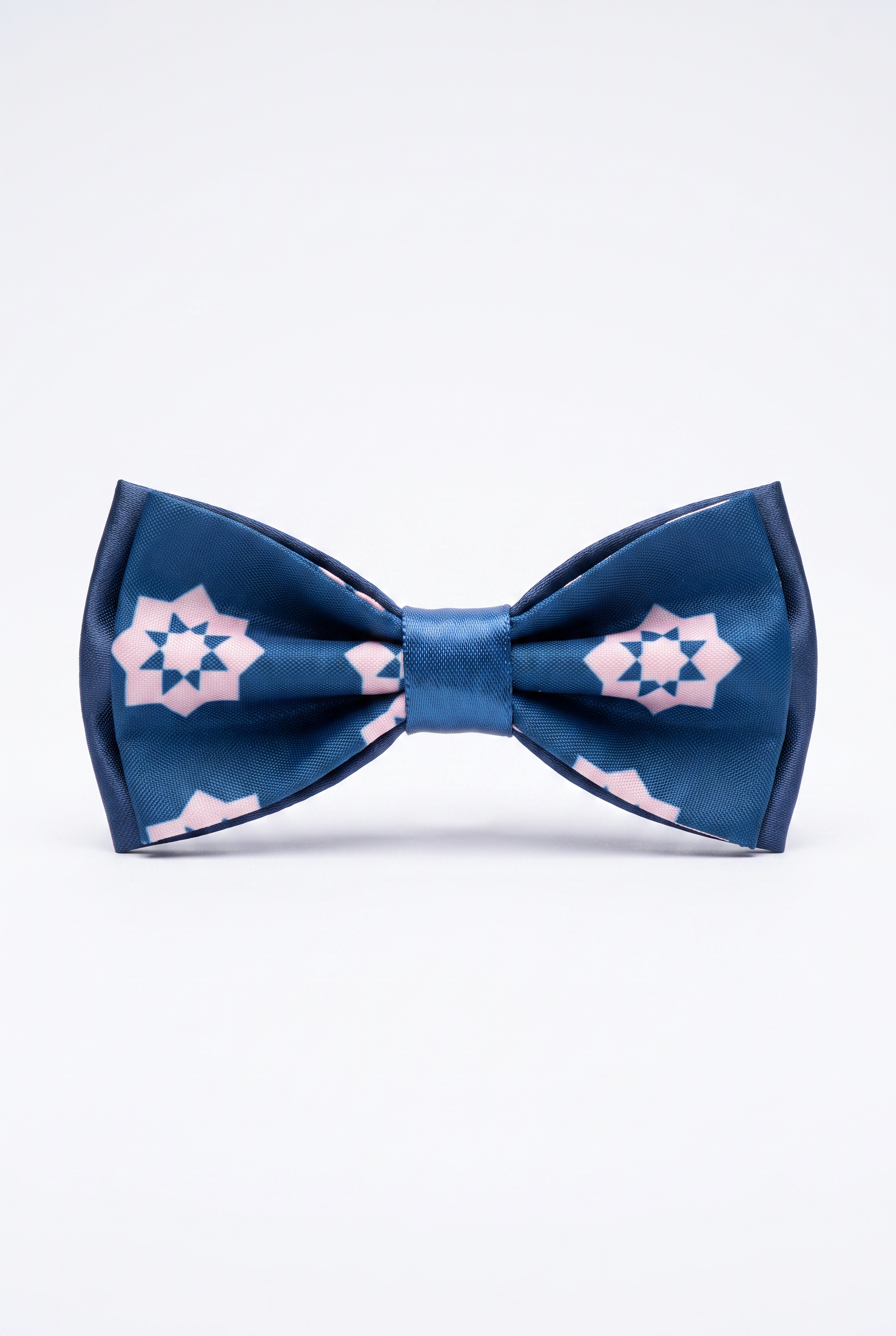 Kids Bow Tie – Adjustable Pre-Tied Bow Tie for Boys - Navy and Pink
