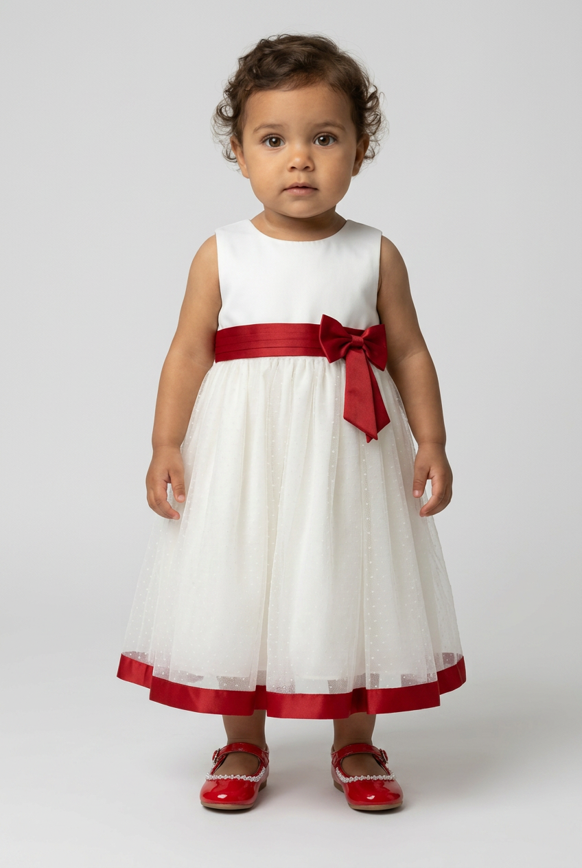 Kids' Rhinestone Mary Jane Shoes – Smart Party & Occasion Dress Shoes - Red