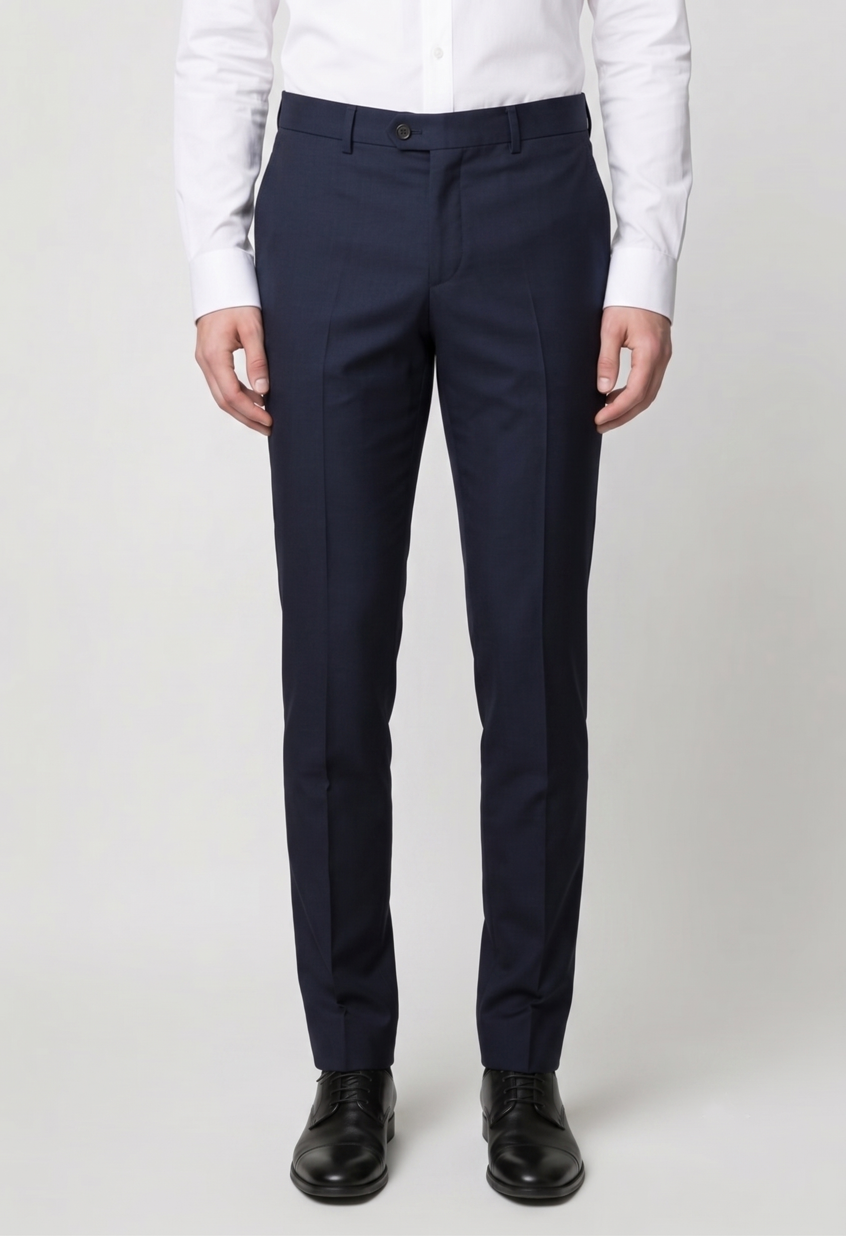 Men’s 2-Piece Shawl Lapel Tuxedo Dinner Suit - Style WILLIAM NAVY BLUE