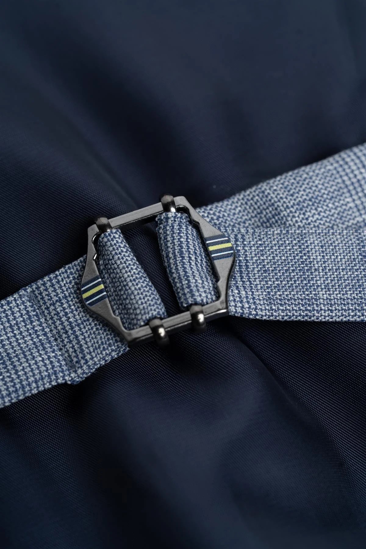 Men’s 3-Piece Blue Textured Suit - Camden - Blue