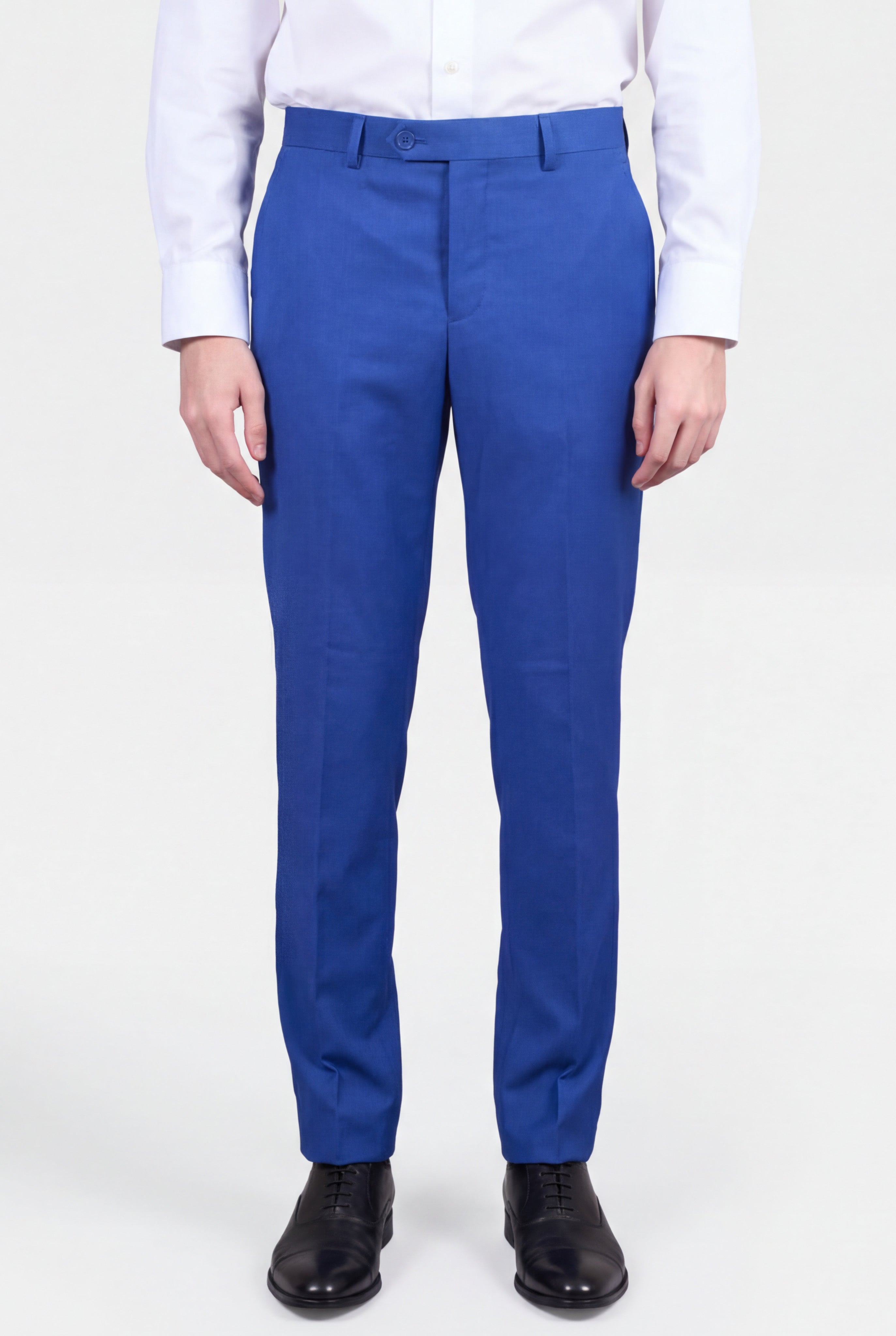 Men’s 3-Piece Formal Suit with Double Breasted Waistcoat - Roman - Blue