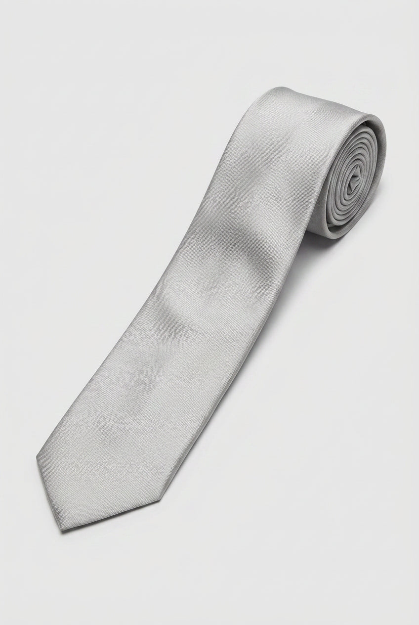 Men’s 3-Piece Long Sleeve Formal Shirt Set - Brunella - Grey Tie Picture