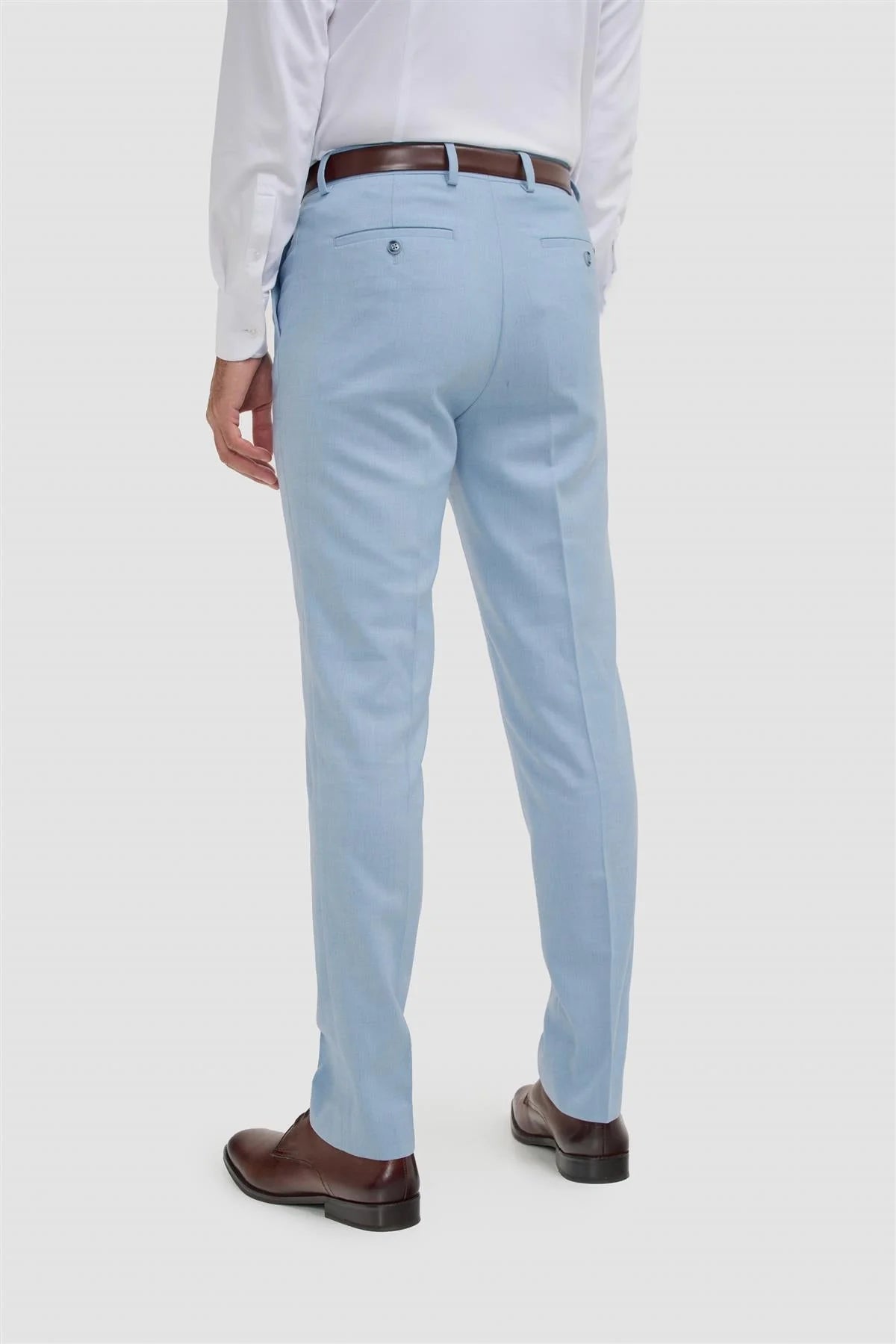 Men’s 3-Piece Slim Fit Formal Suit - Malibu - Sky Blue