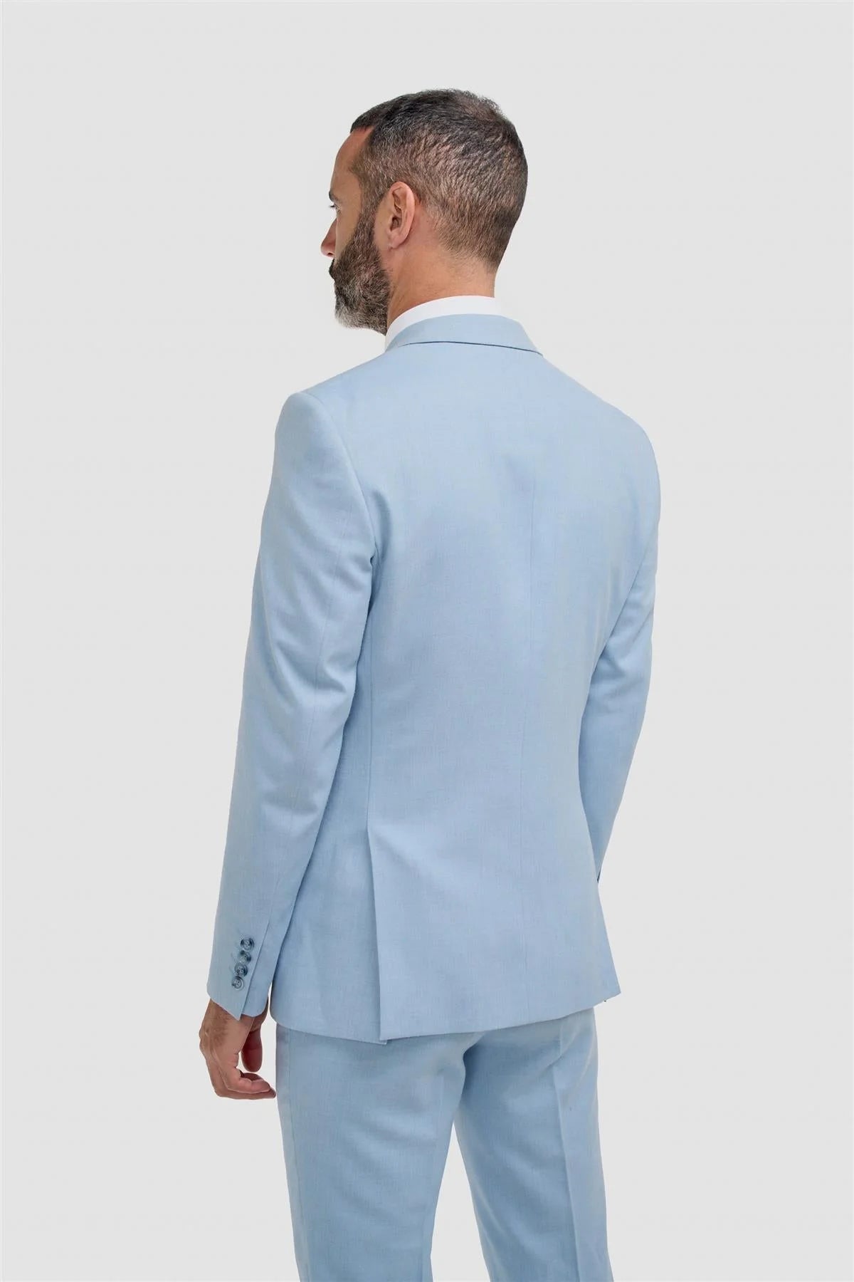 Men’s 3-Piece Slim Fit Formal Suit - Malibu - Sky Blue