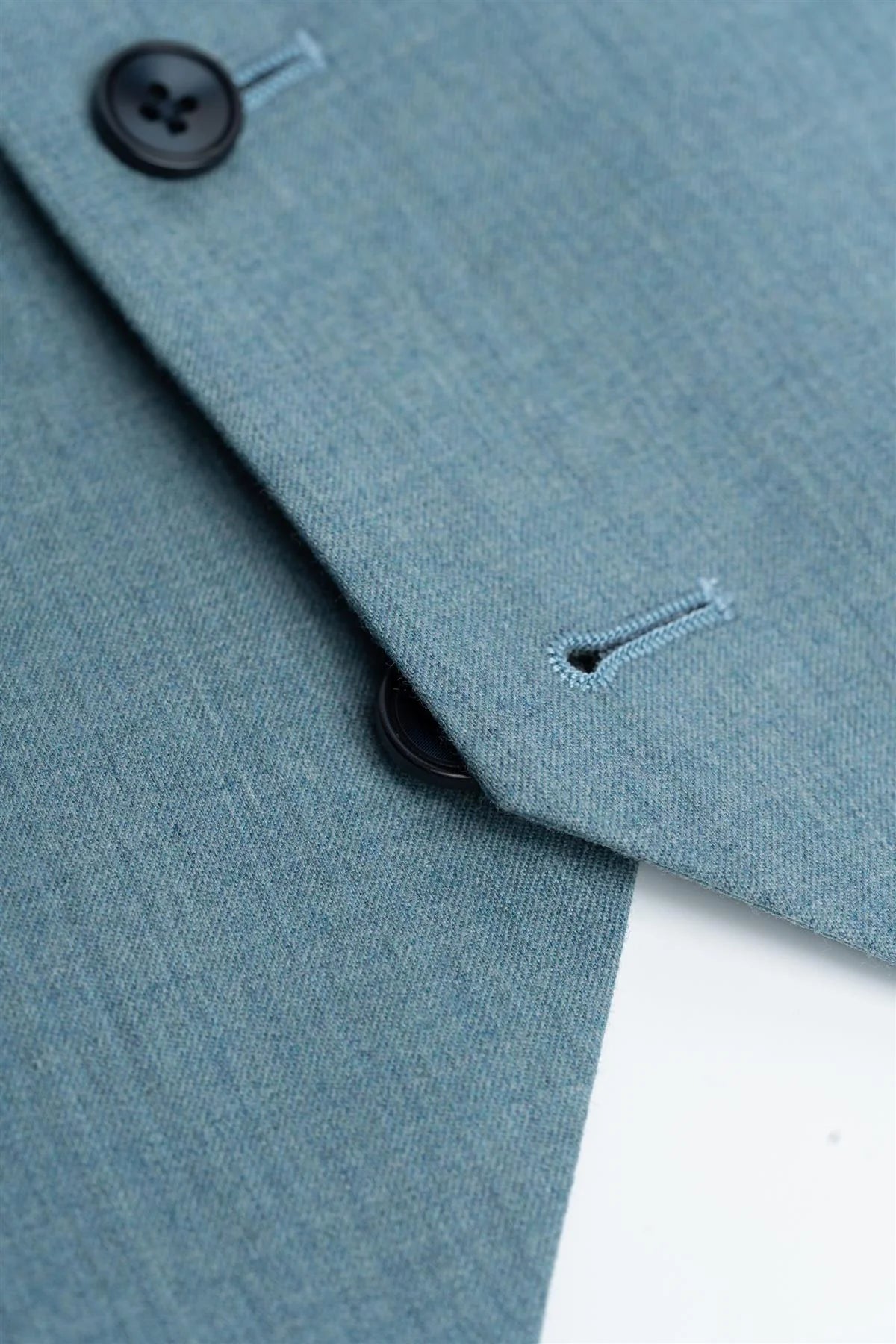 Men’s 3-Piece Wool Slim Fit Formal Suit - James - Marine Blue