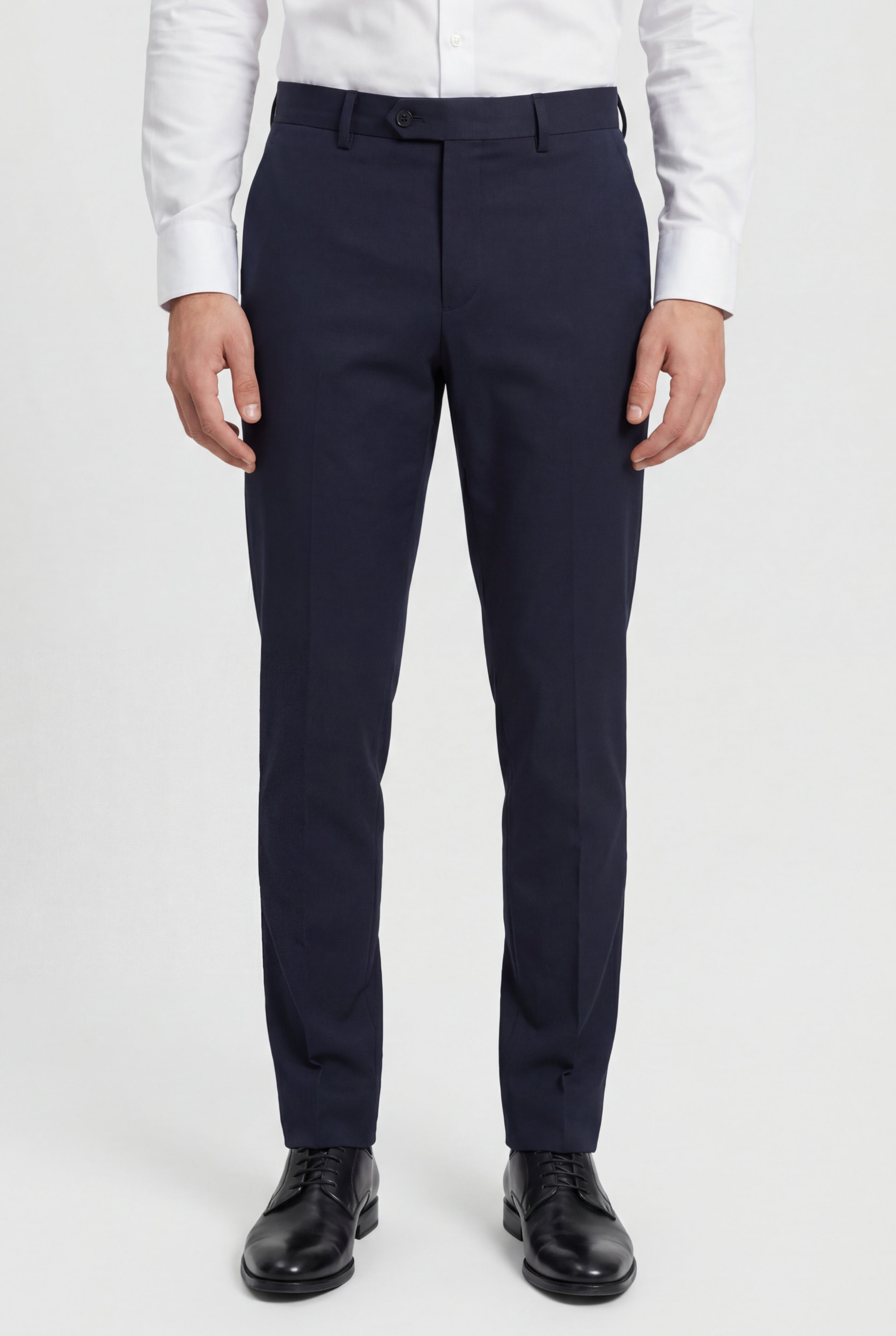 Men’s Cotton Regular Fit Chino Trousers - Zack - Black