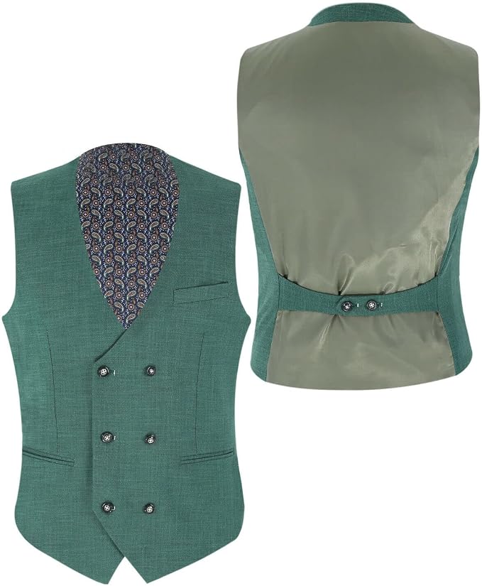 Men's Emerald Green 3 Piece Slim Fit Suit – Blazer, Waistcoat & Trousers