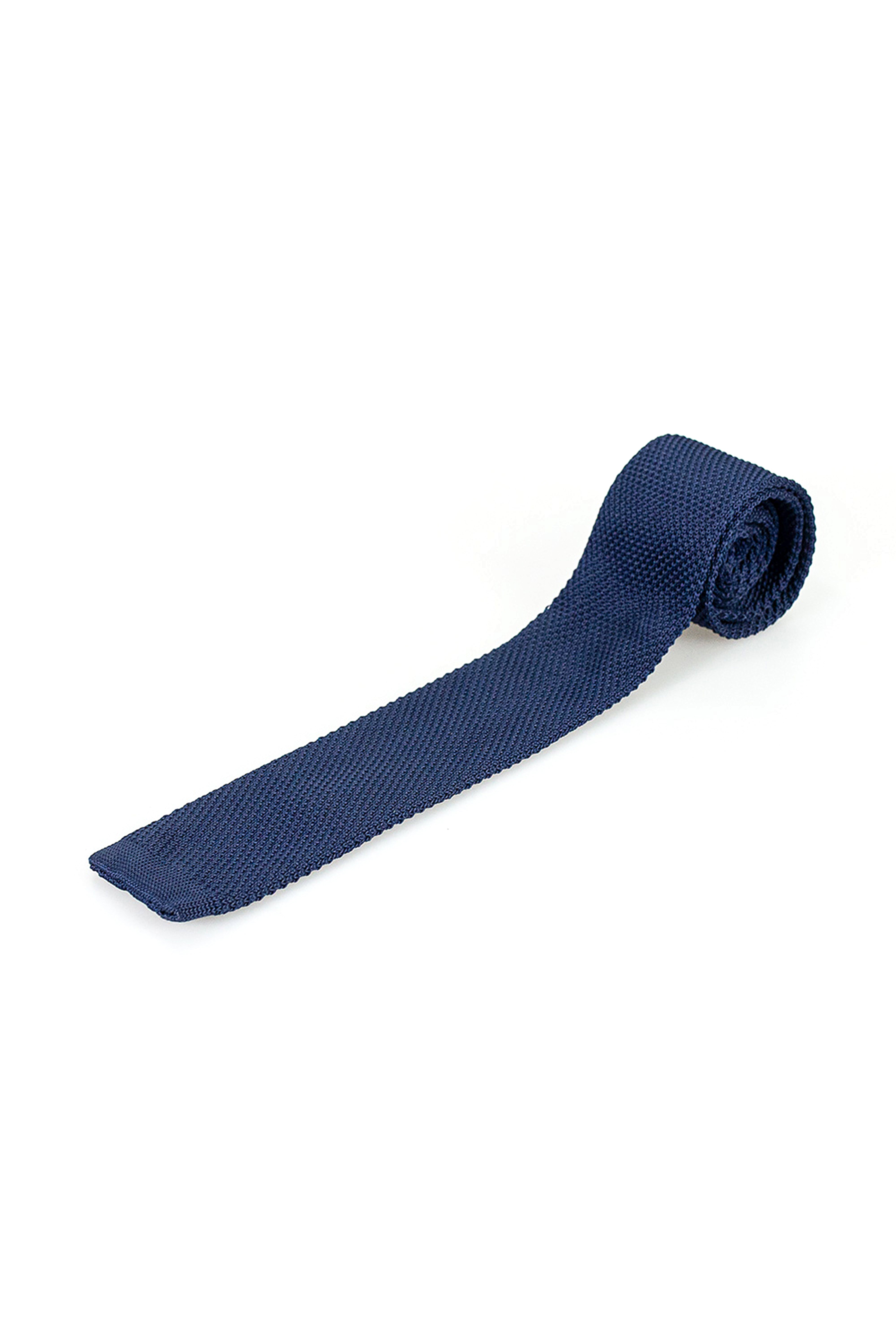 Men's Knitted Tie - Navy