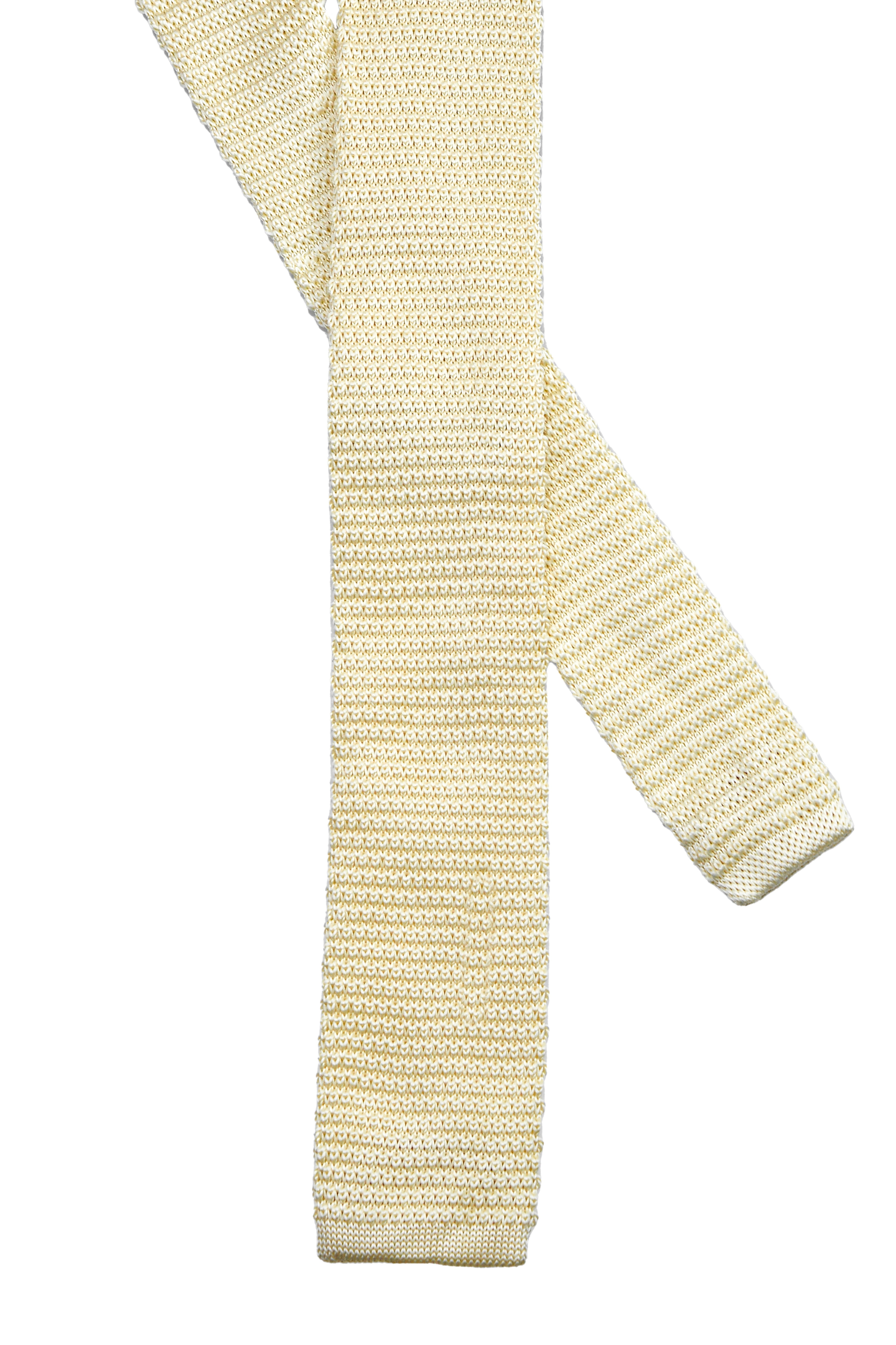 Men's Knitted Tie - Sand Beige