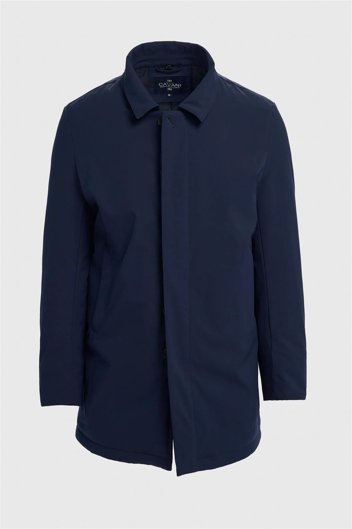 Men’s Long Padded Overcoat - Heston - Navy