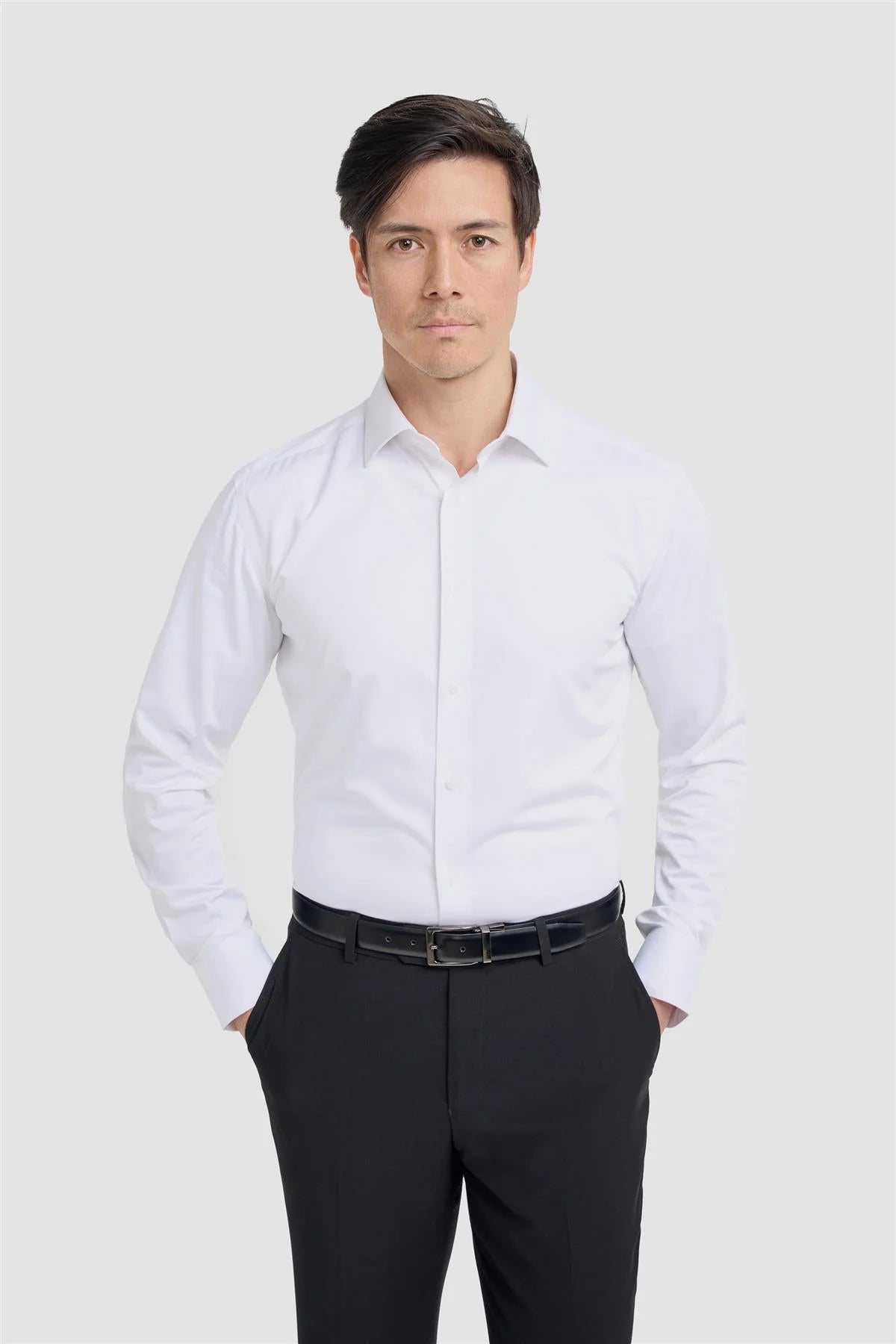 Men’s Long Sleeve Formal Shirt - Varano - White