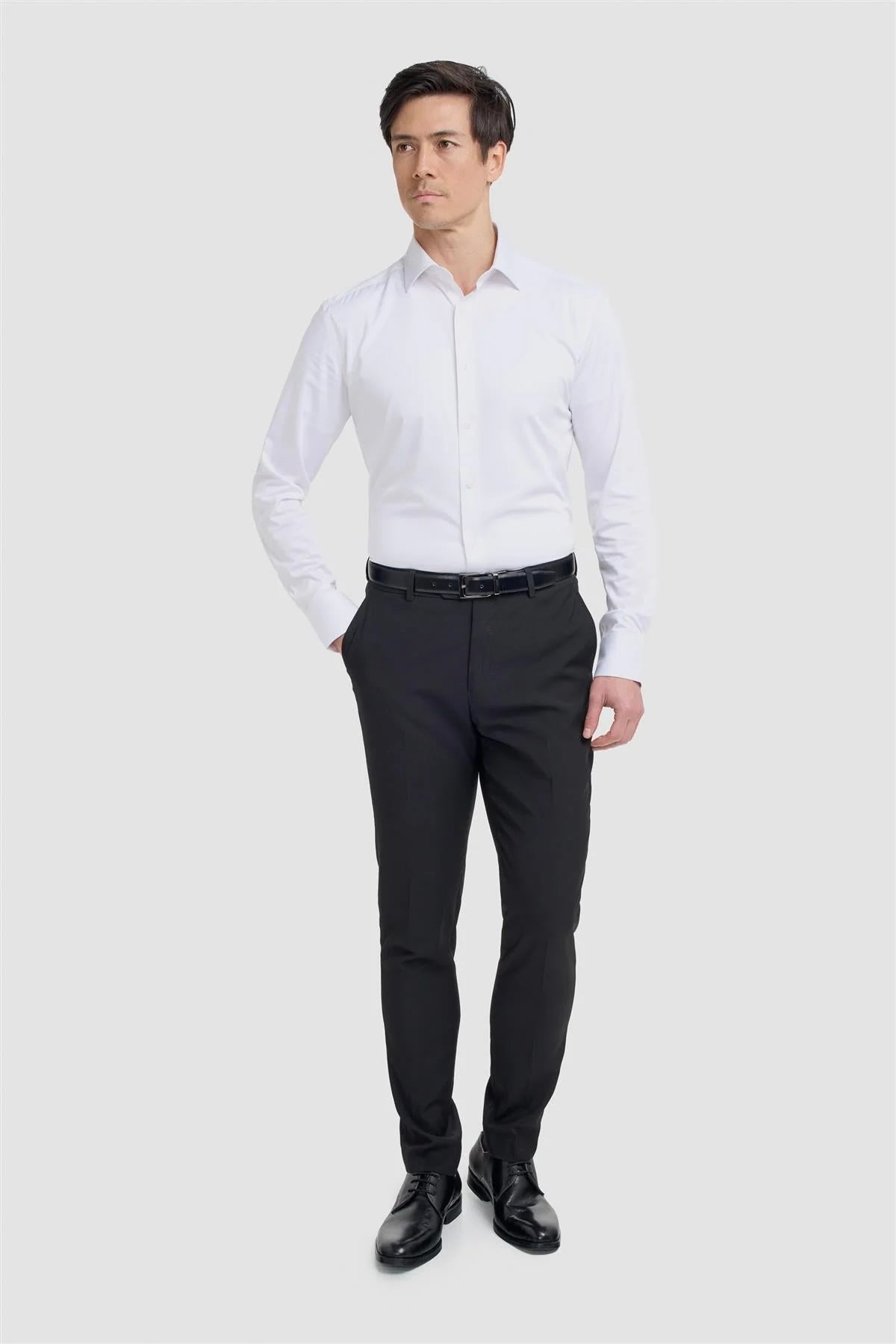 Men’s Long Sleeve Formal Shirt - Varano - White