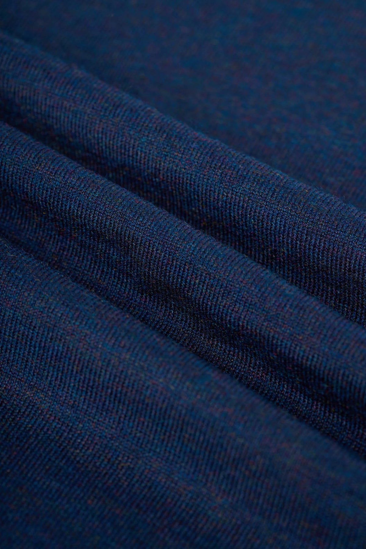 Men's Merino Wool High Neck Knitted Jumper – Cavani Colt Marlyn Blue fabric picture