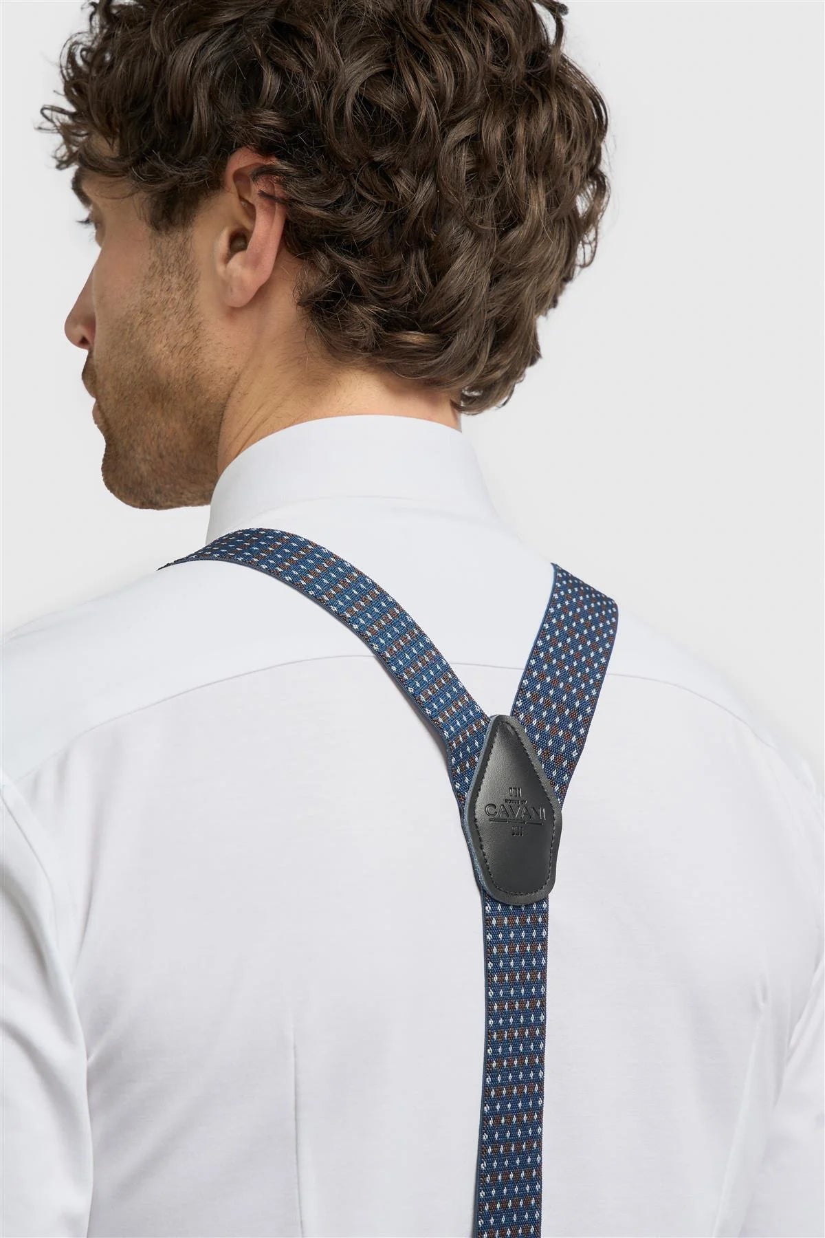 Men’s Patterned Braces with Adjustable Straps Back Picture