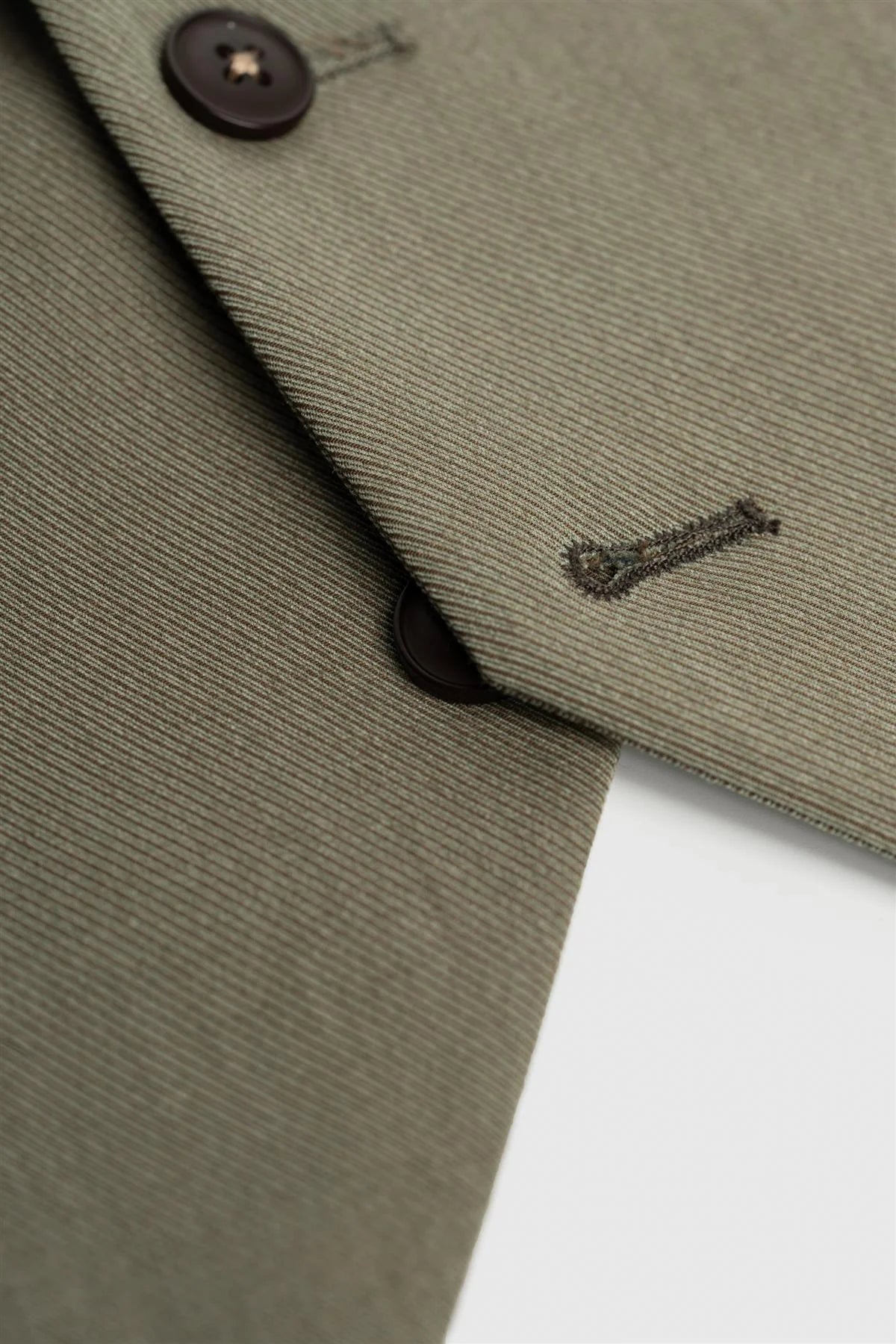 Men’s Premium Twill Waistcoat - Donatella - Sage Green