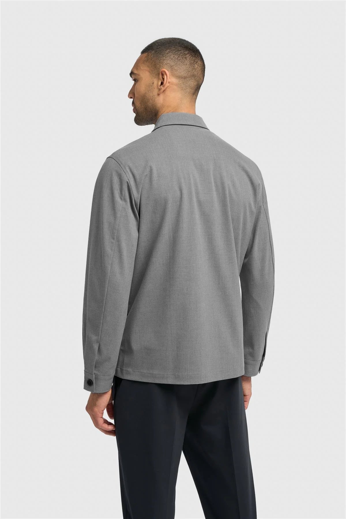 Men’s Regular Fit Overshirt - Danilo - Grey