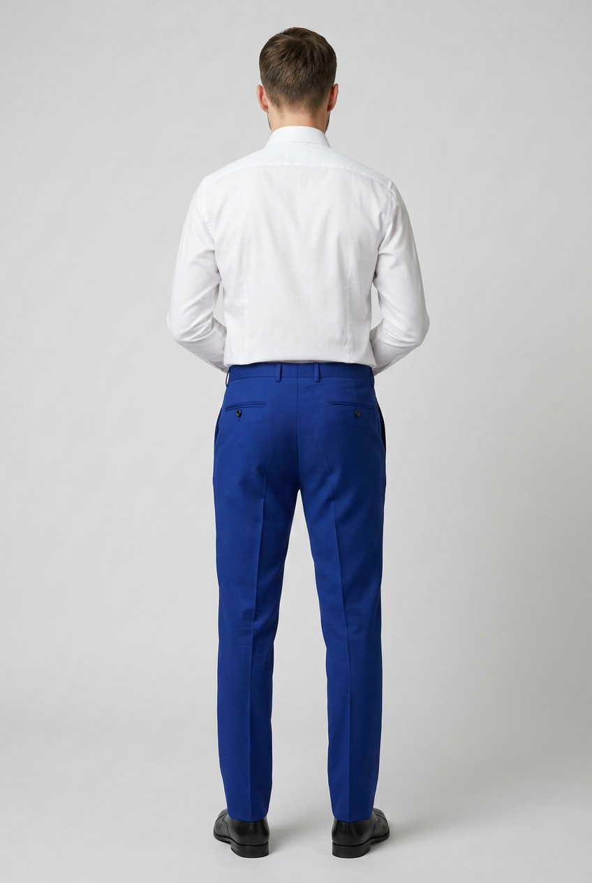 Men’s Royal Blue Formal Suit Trousers