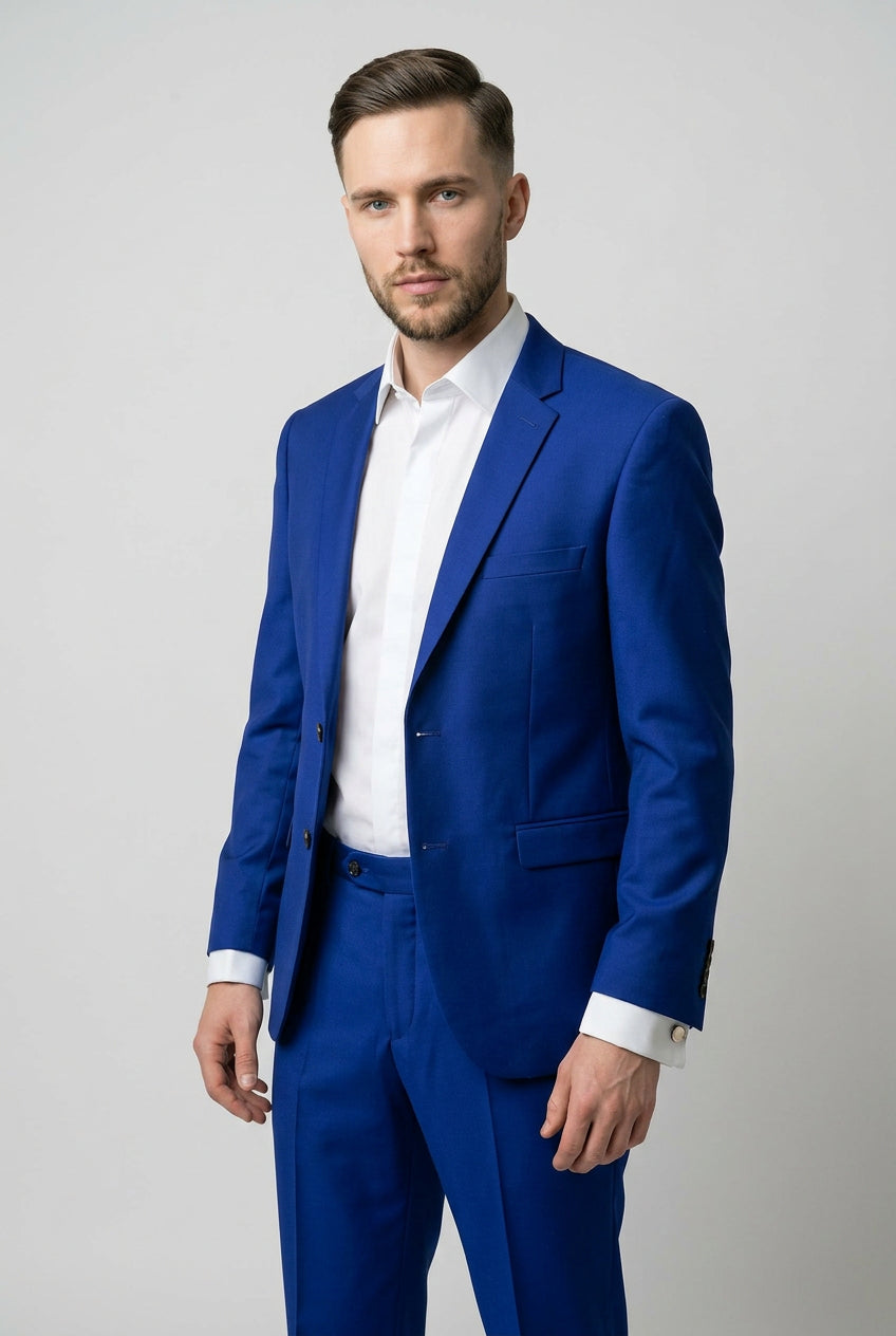 Men’s Royal Blue Tailored Suit Jacket