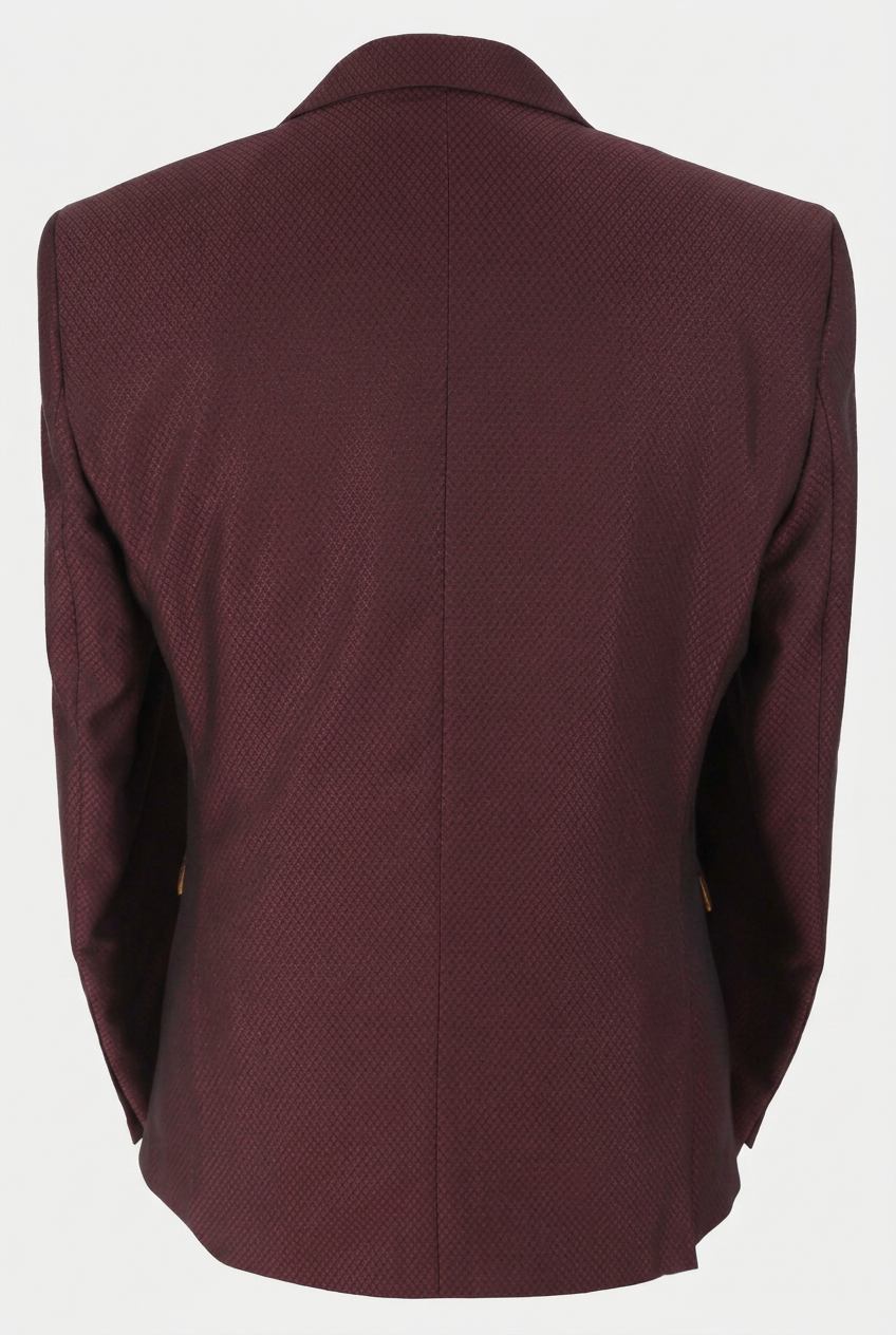 Men’s Slim Fit 2-Piece Formal Suit - Style MYERS WINE