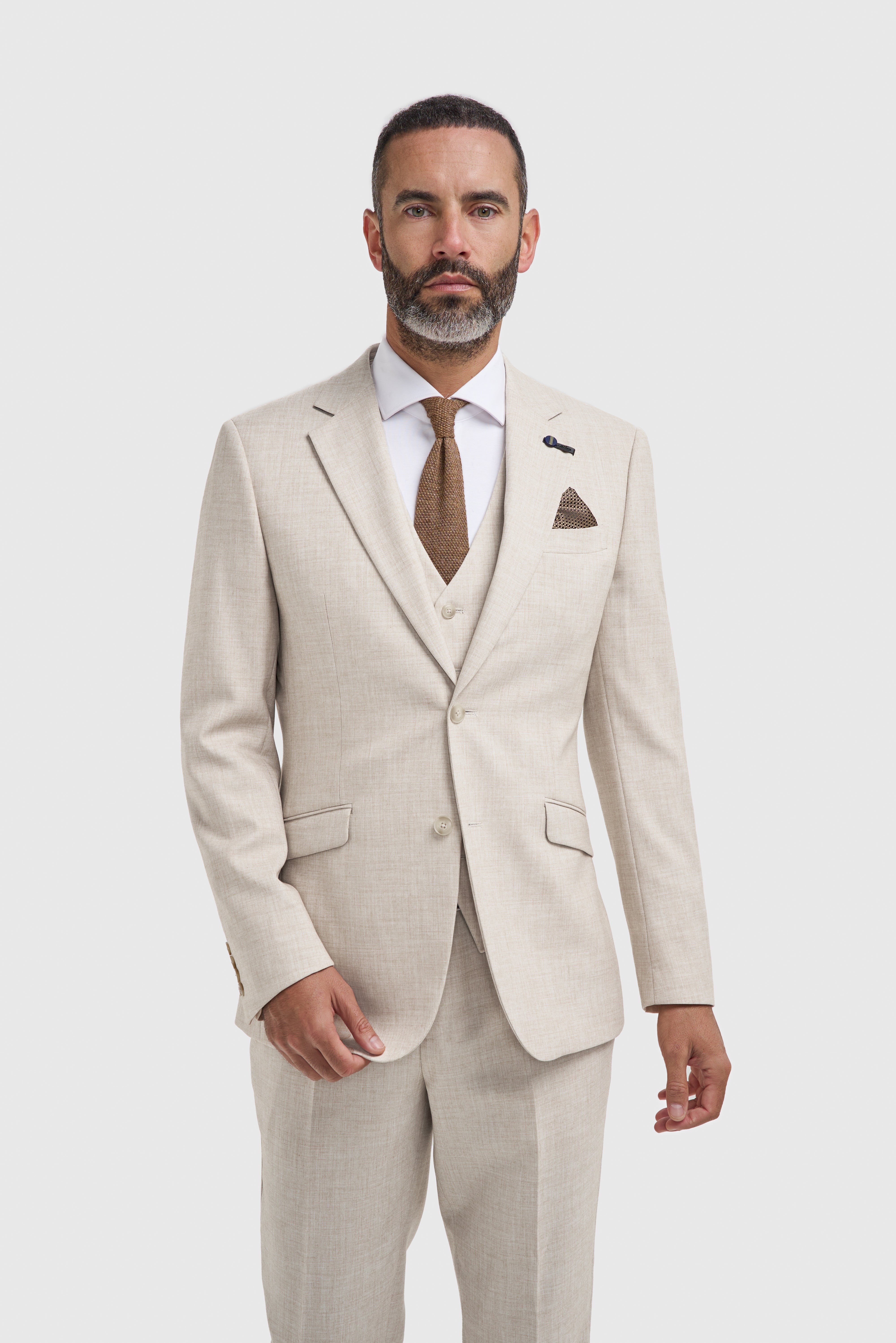 Men’s Slim Fit Formal Blazer - Malibu – Beige