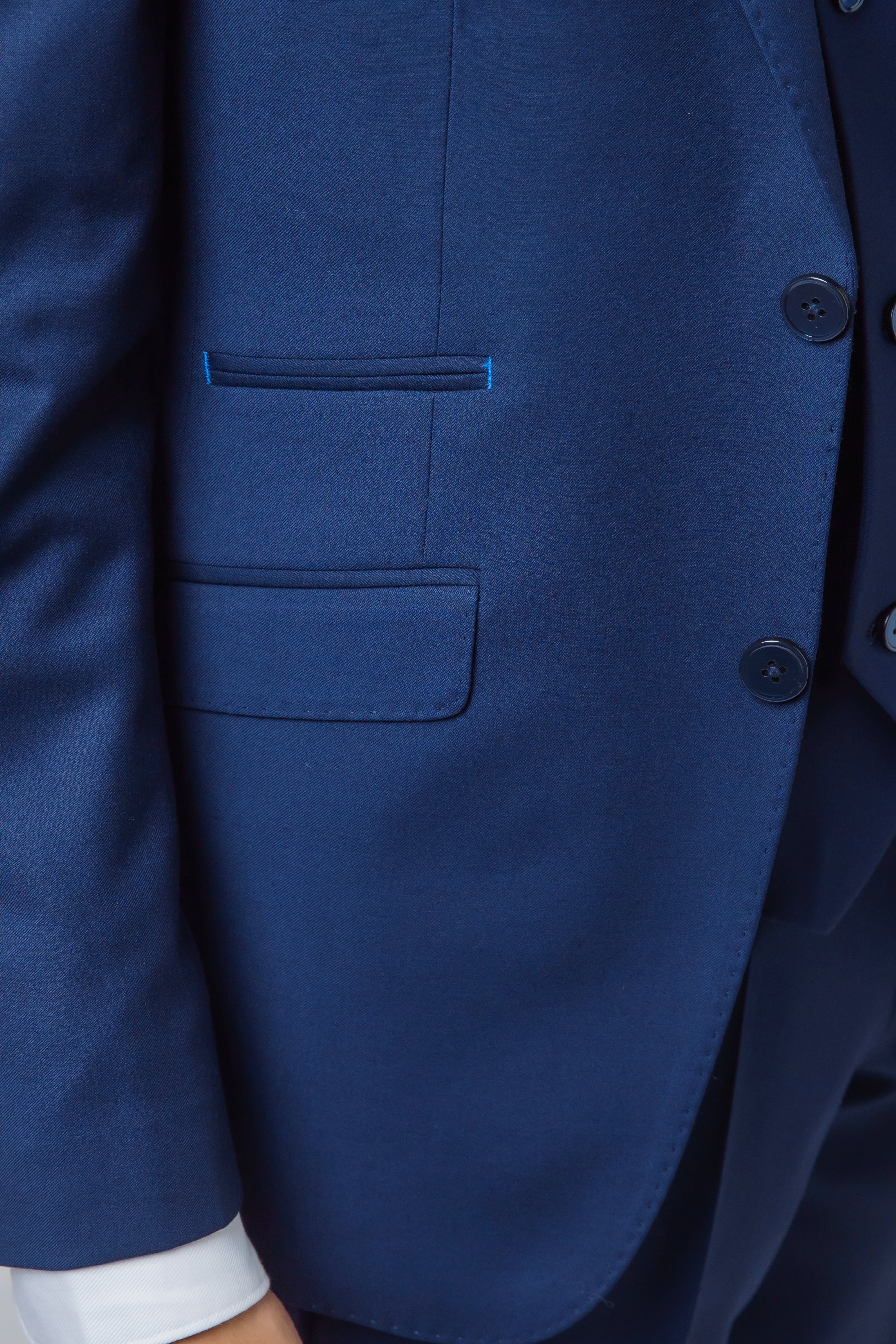 Men's Slim Fit Navy Suit - ISAAC - Navy Blue