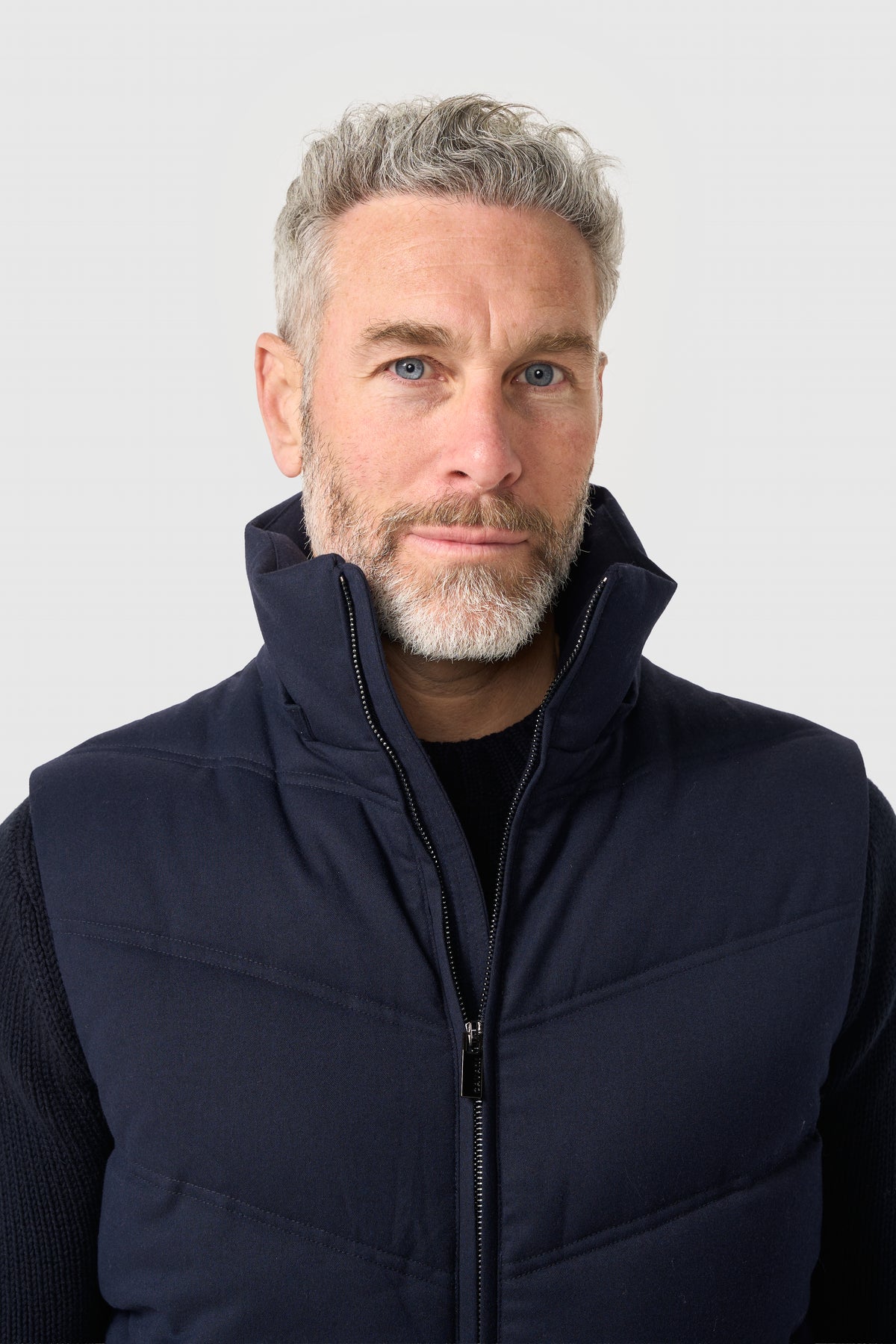 Men's Smart Casual Hooded Hybrid Gilet – Cavani Mattian Navy