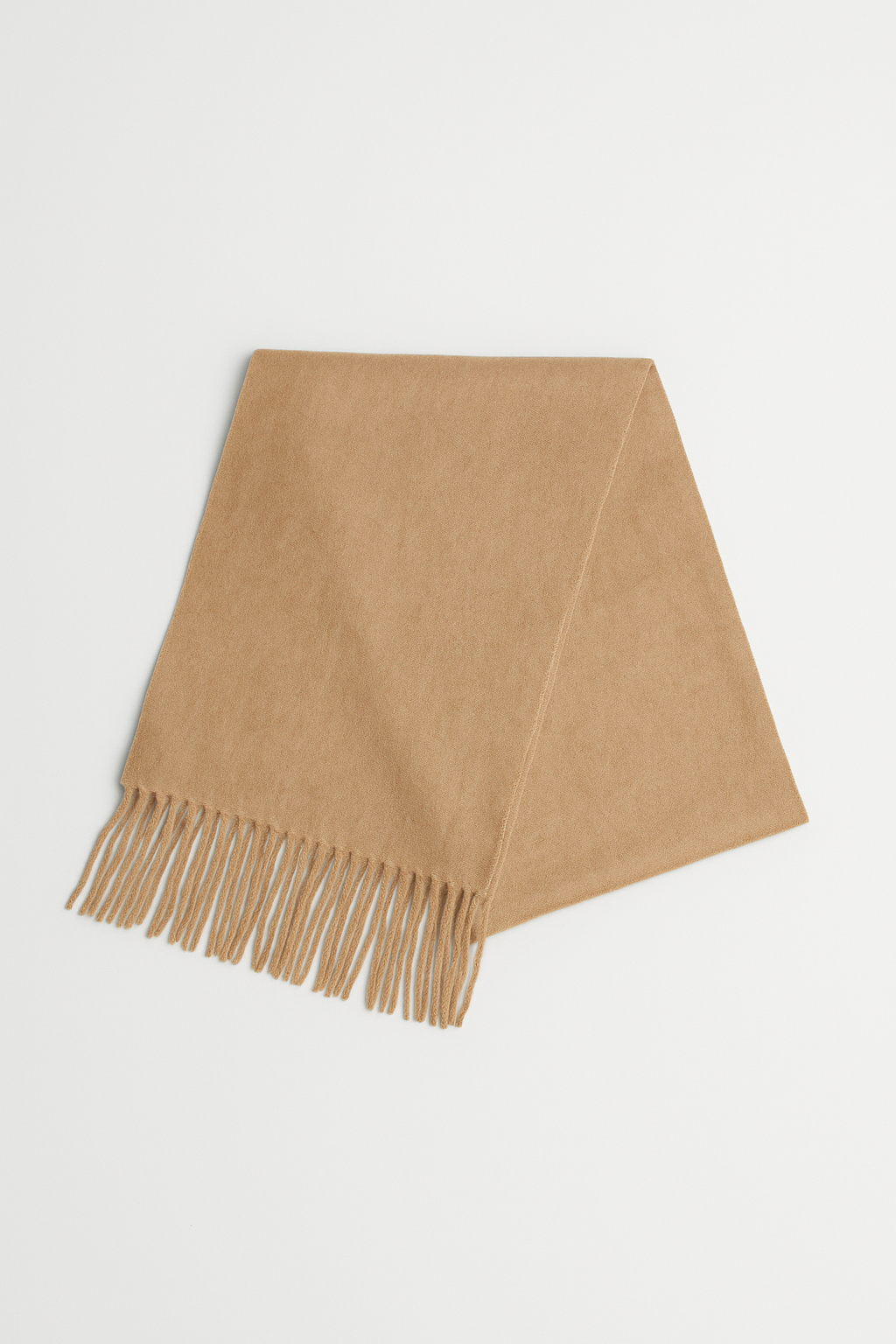 Men’s Soft Fringe Knit Scarf - Fawn