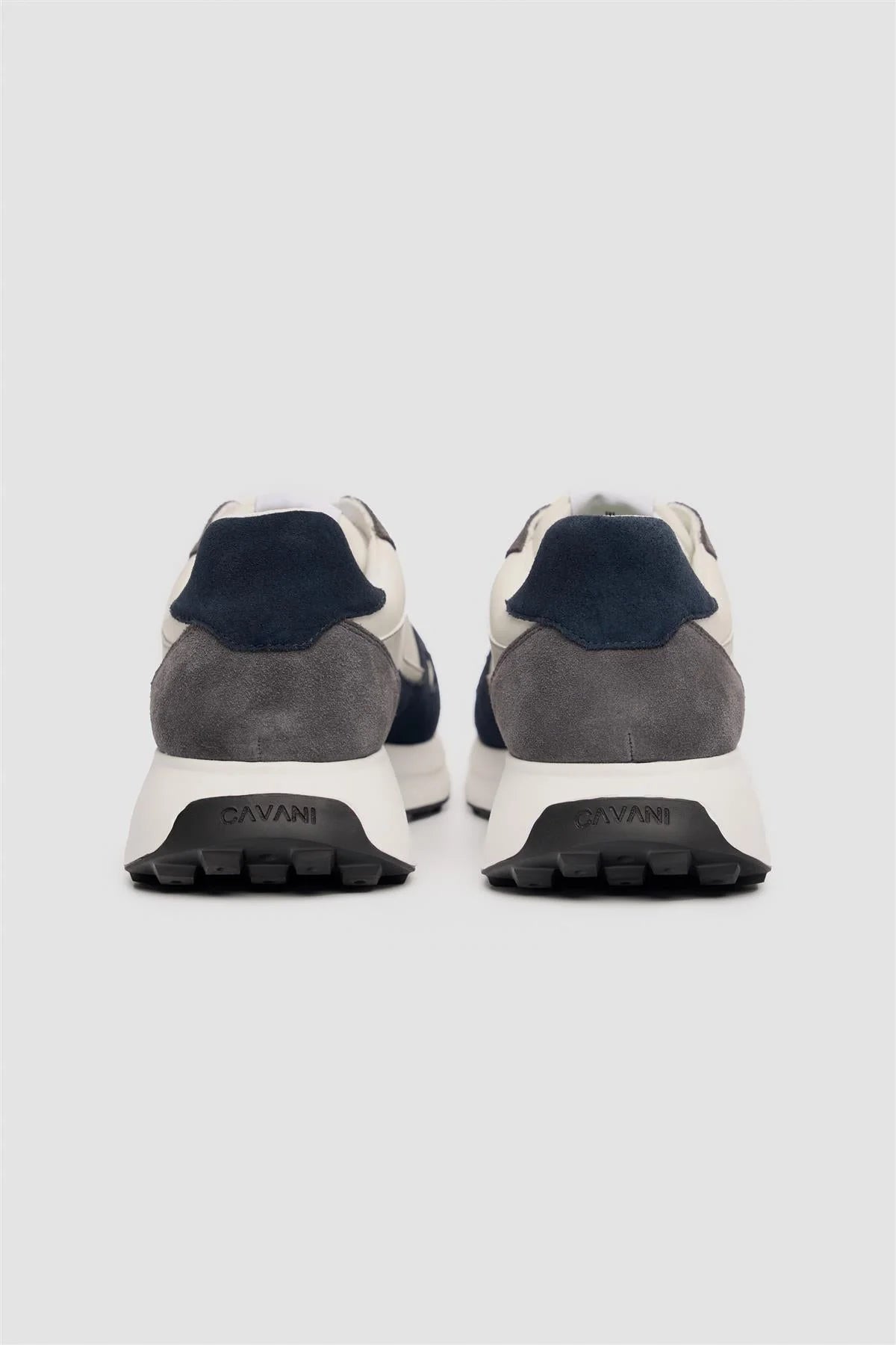 Men’s Suede-Accented Casual Trainers - Albany - Grey