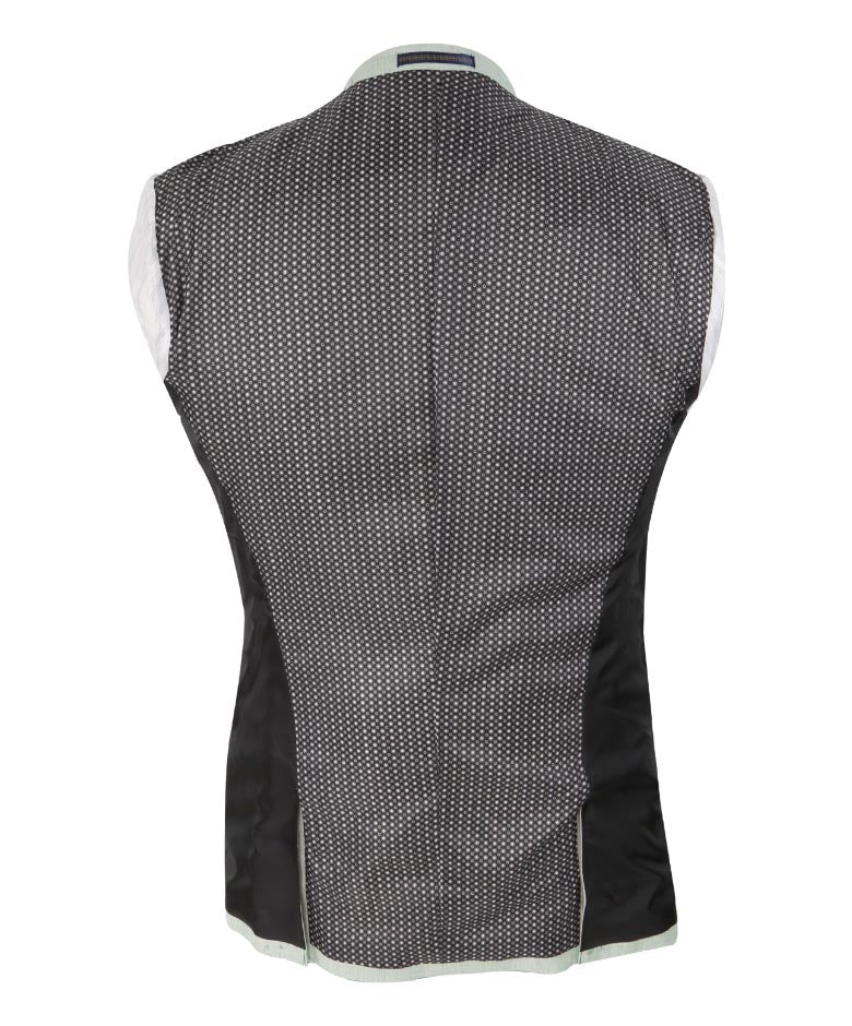 Men’s Textured 3 Piece Wedding Suit - Style VENETO - Light Grey