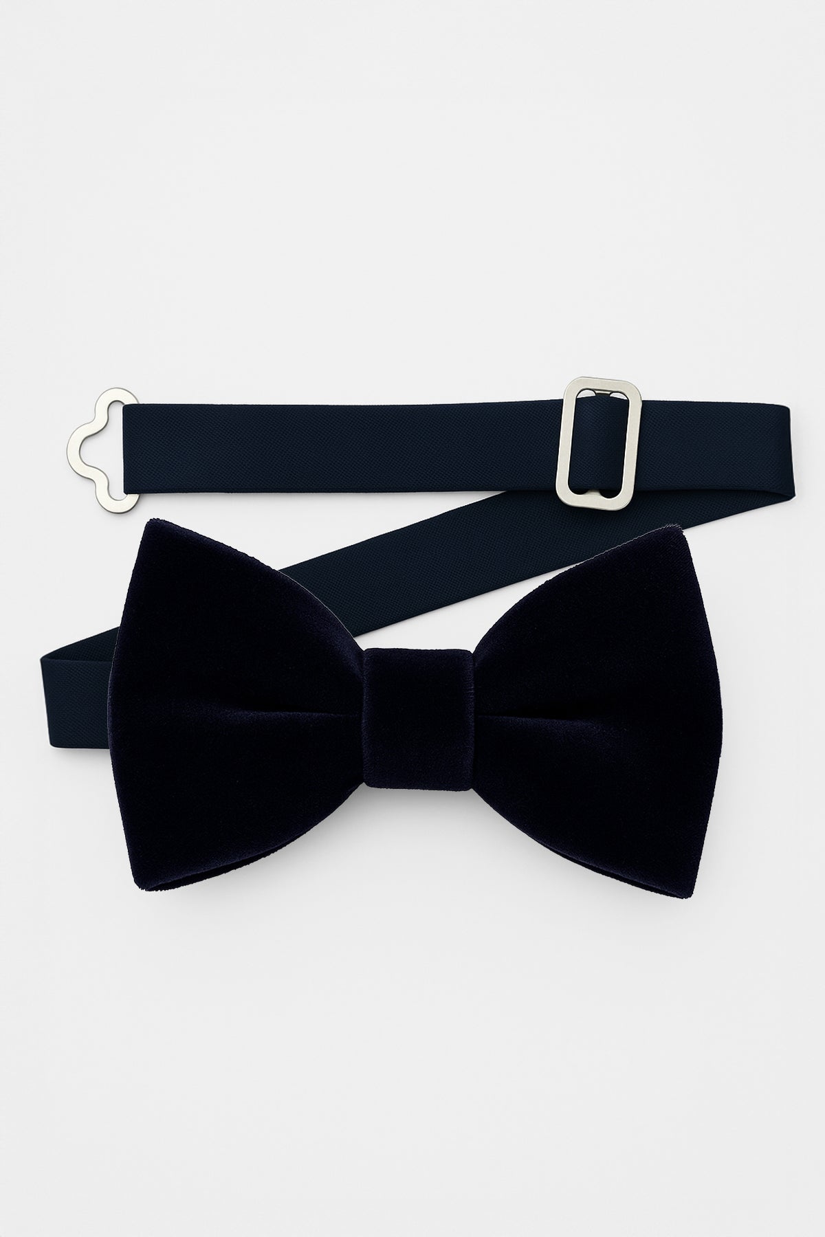 Men’s Velvet Dickie Bow Tie & Handkerchief Set - Savoy - Black