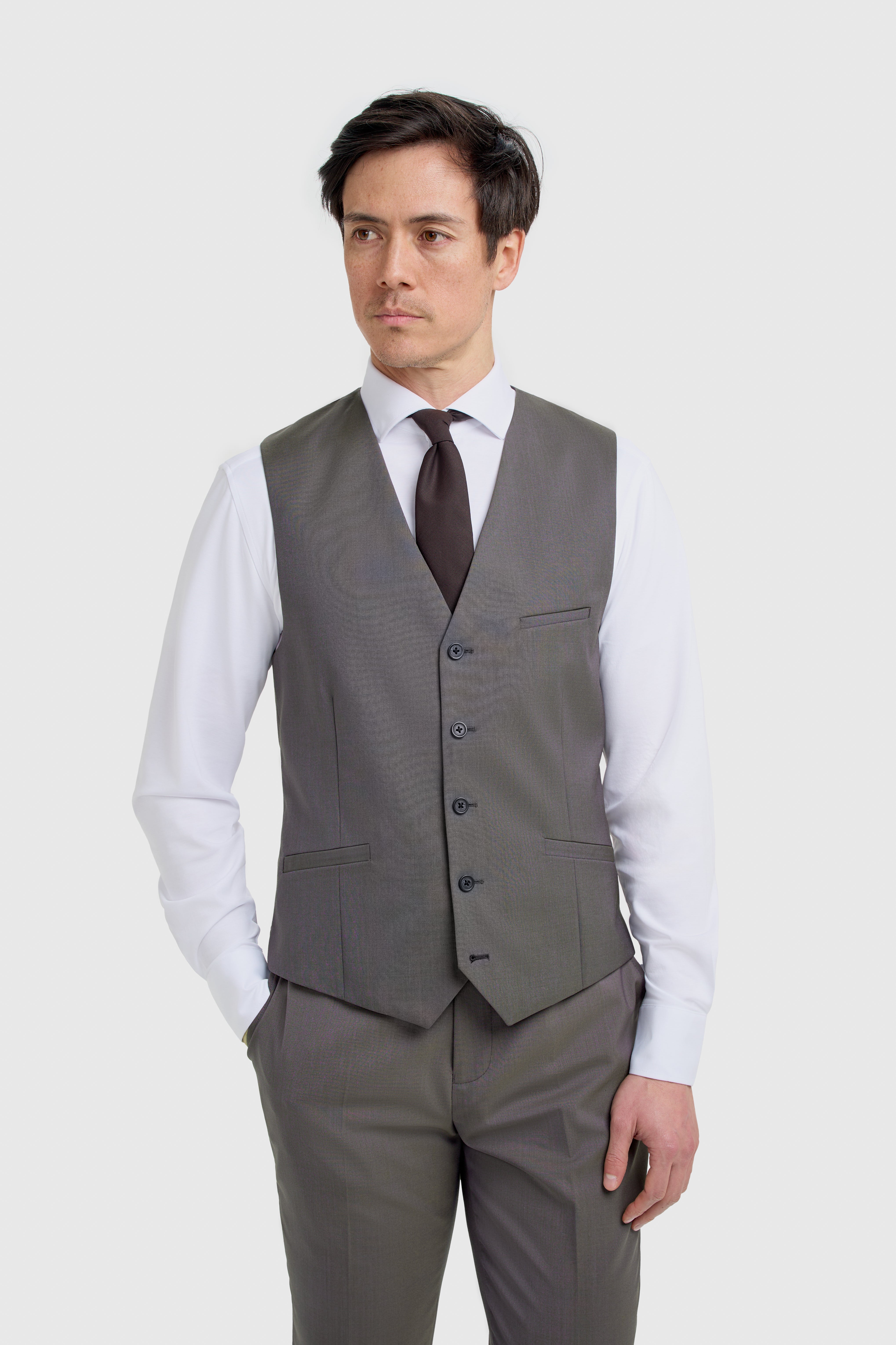 Men’s Wool 3-Piece Slim Fit Formal Suit - Bond – Hazel