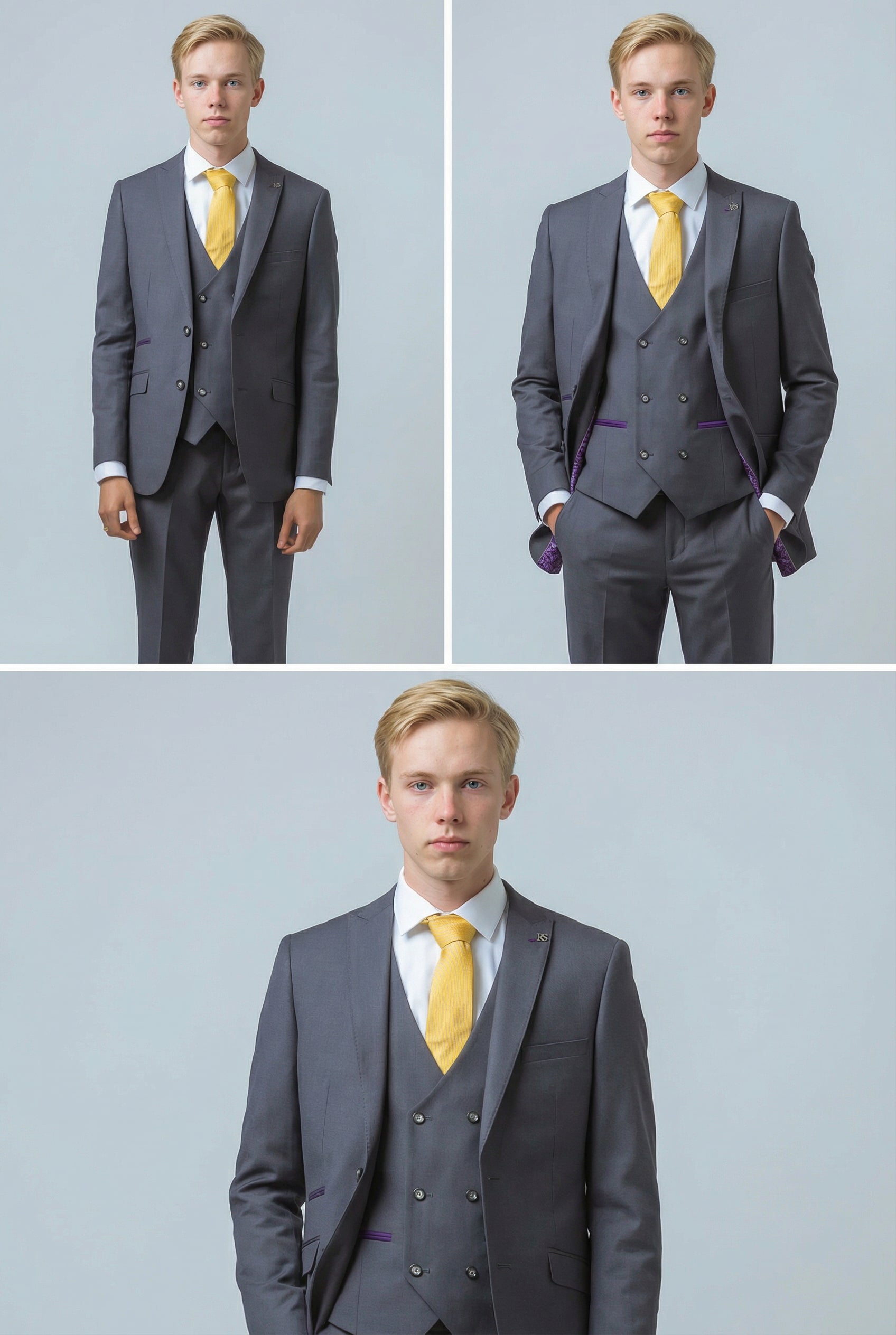 Men's Formal Suit - DYLAN - Grey