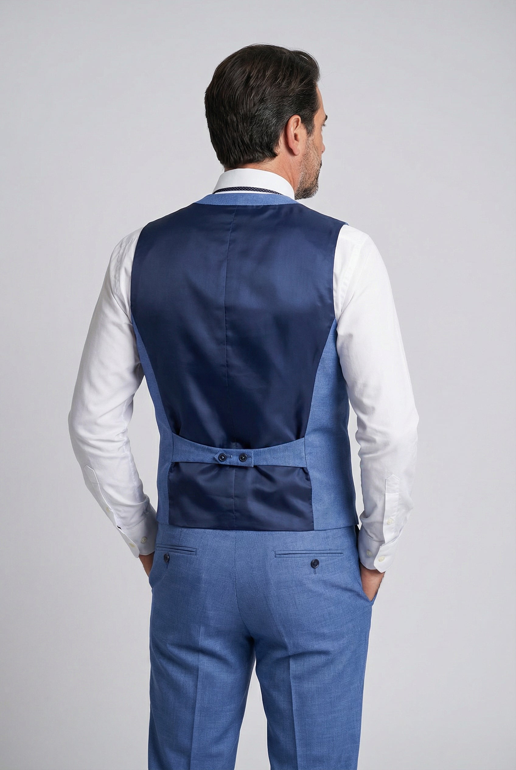 Men's Light Tailored Fit Suit - JAYDEN - Blue
