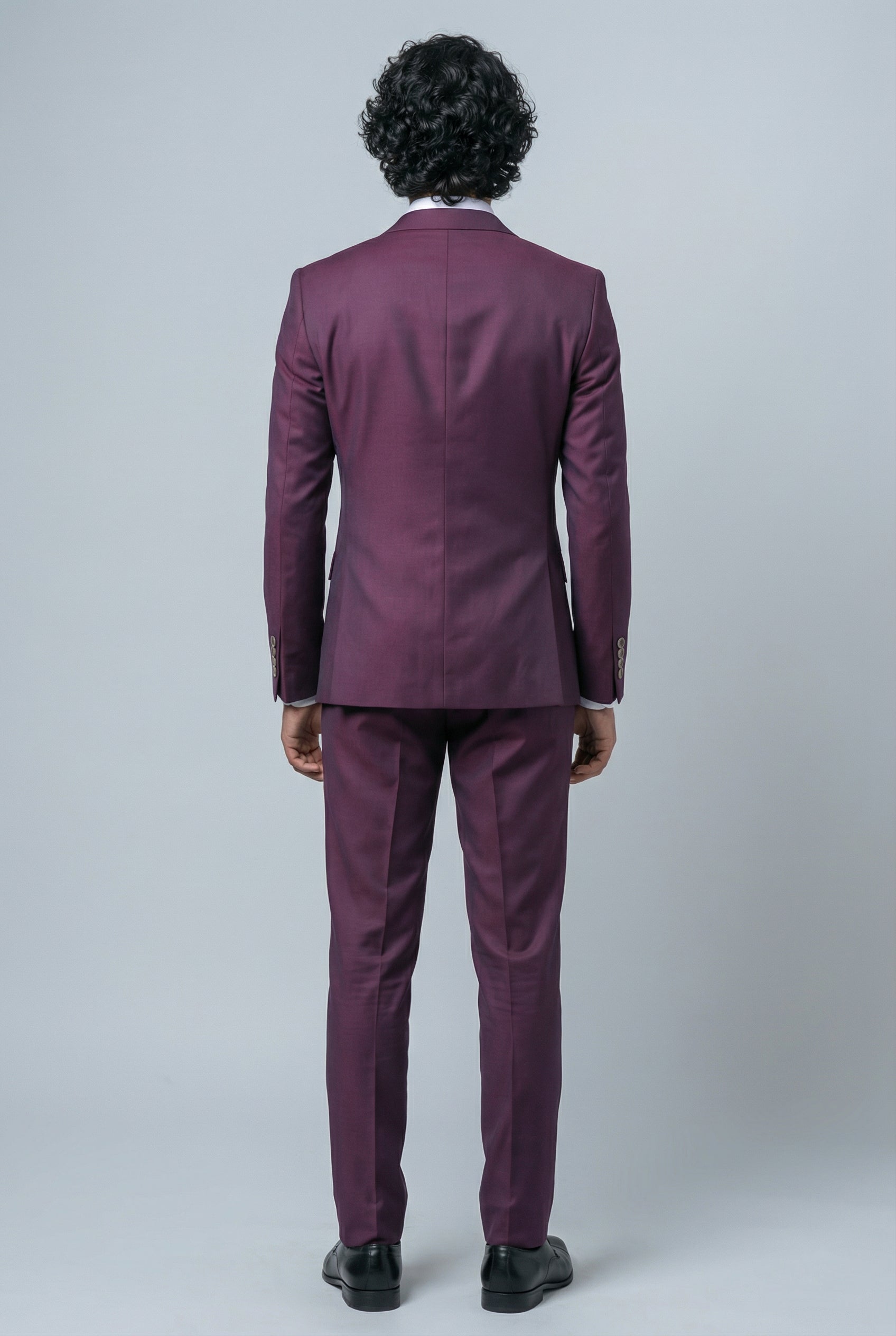 Men's Lincoln Slim Fit Burgundy Suit