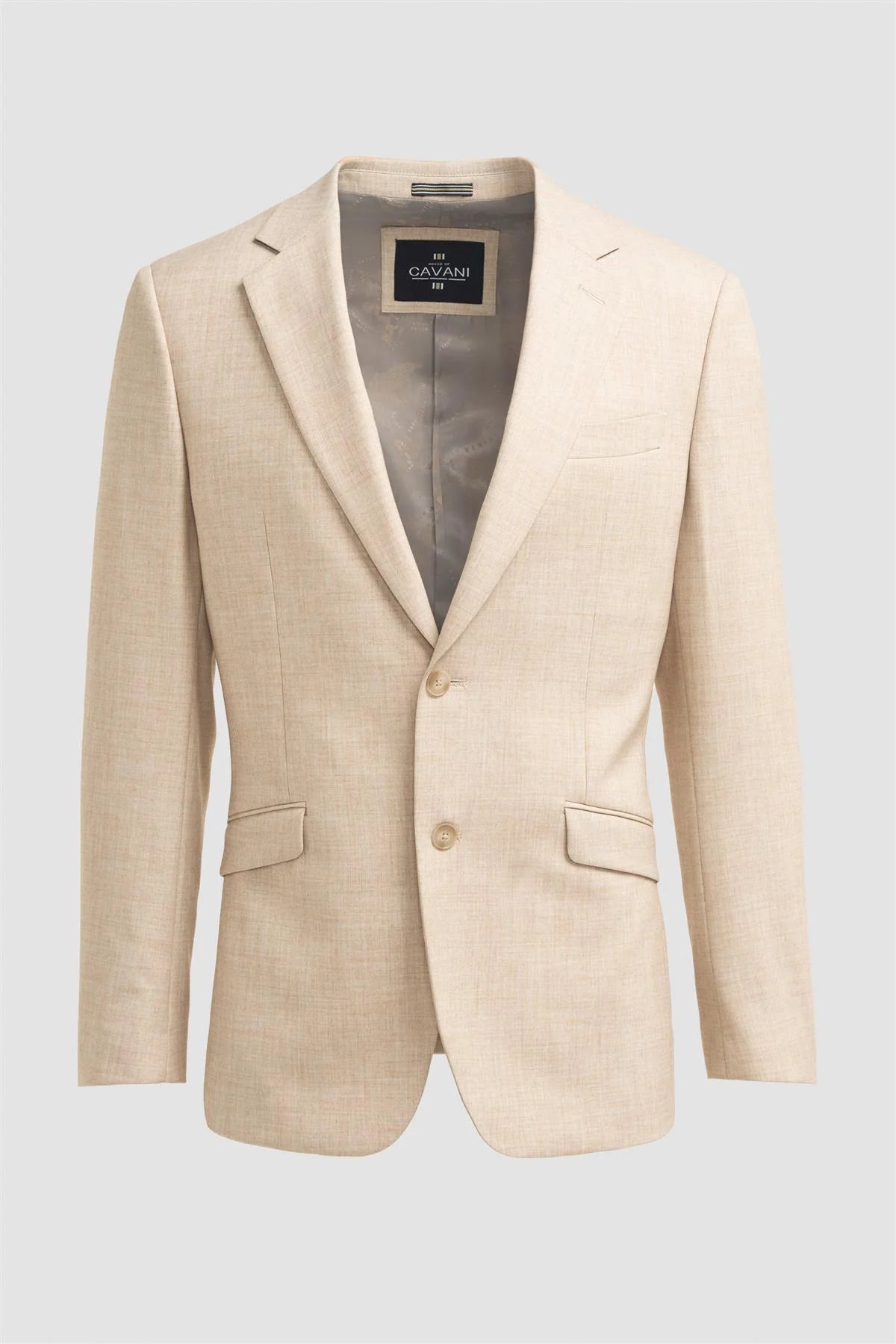 Men’s Slim Fit Formal Blazer - Malibu – Beige