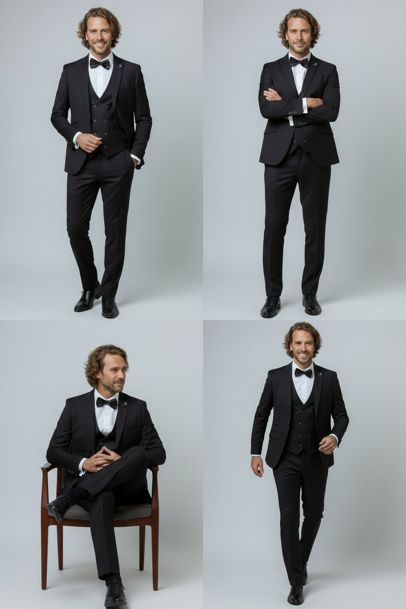 Men's Slim Fit Suit - JACK Black