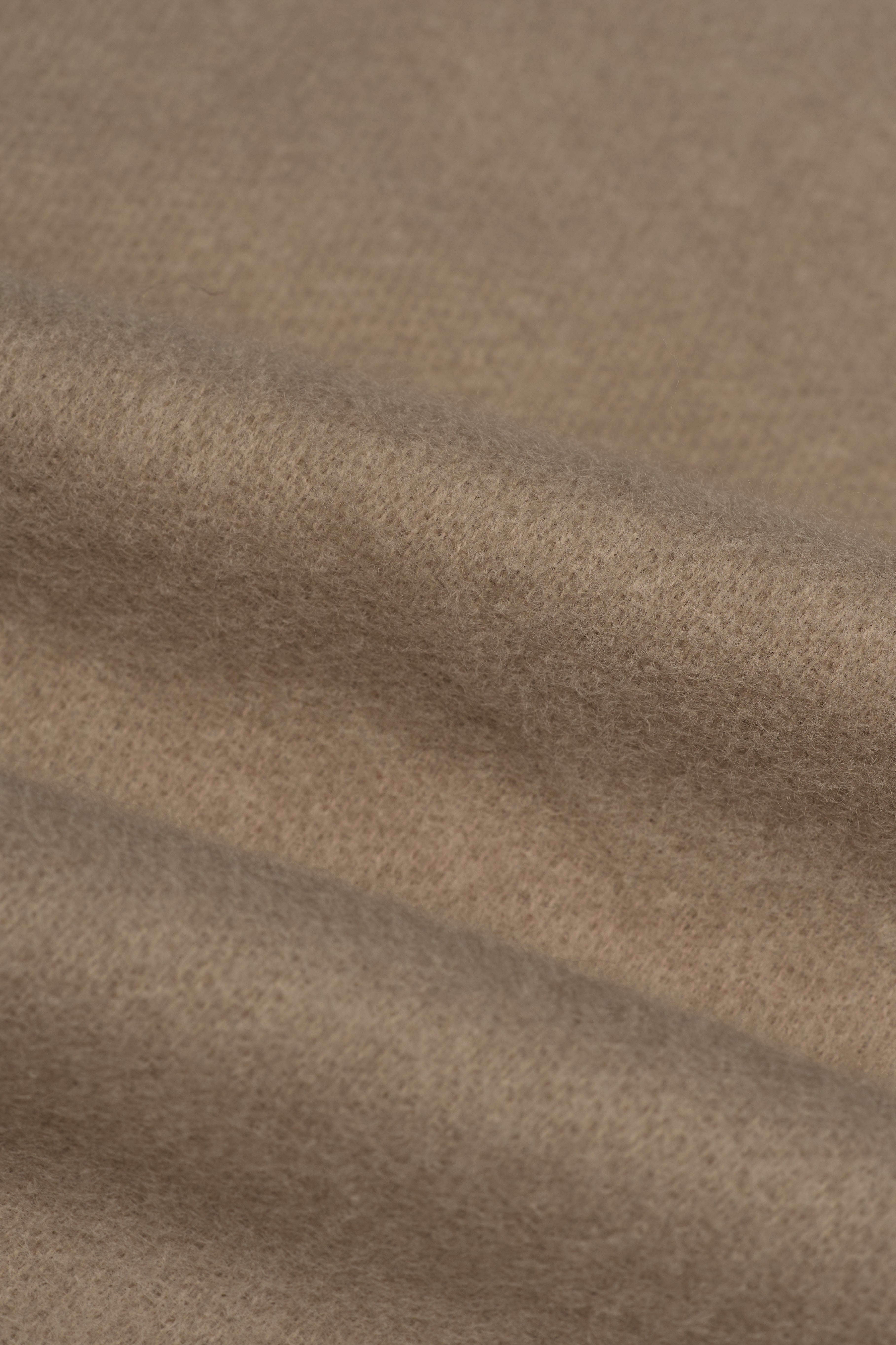 Men’s Soft Fringe Knit Scarf - Fawn