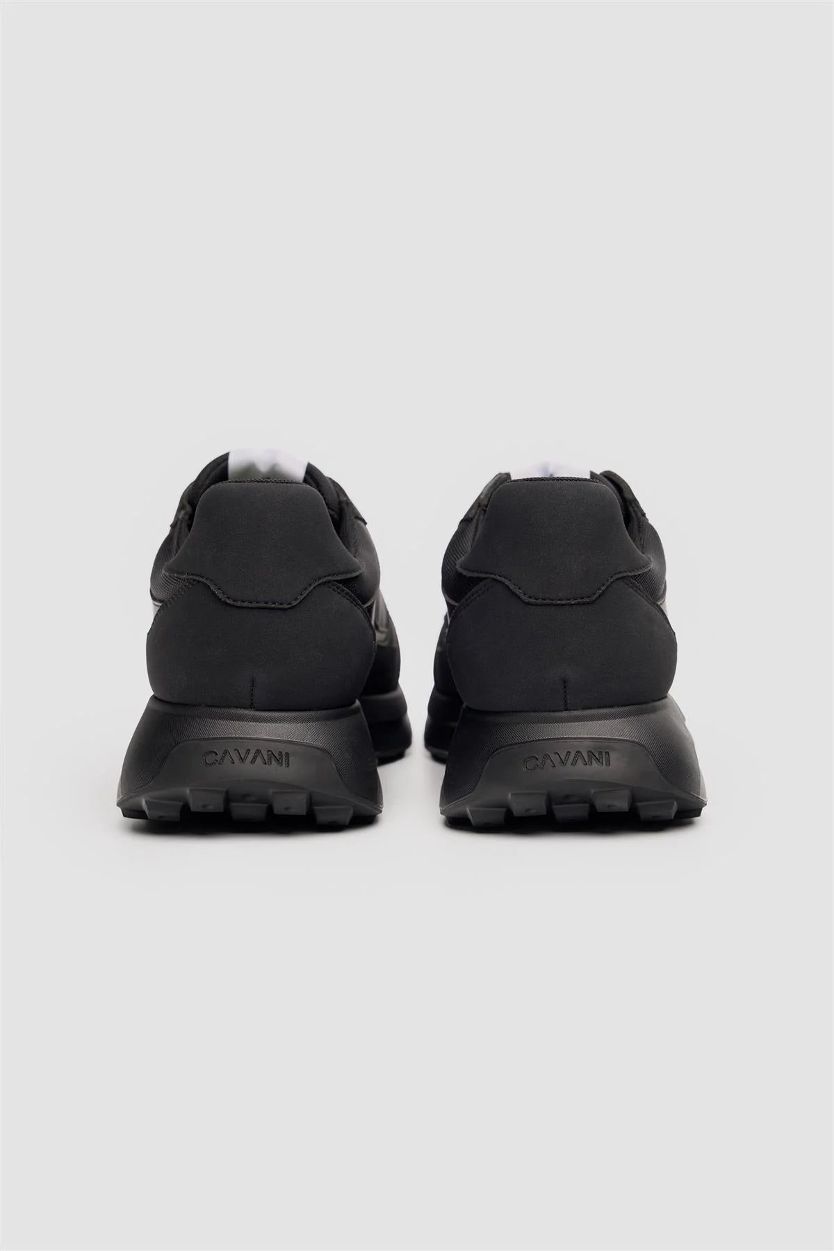 Men’s Suede-Accented Casual Trainers - Albany - Black