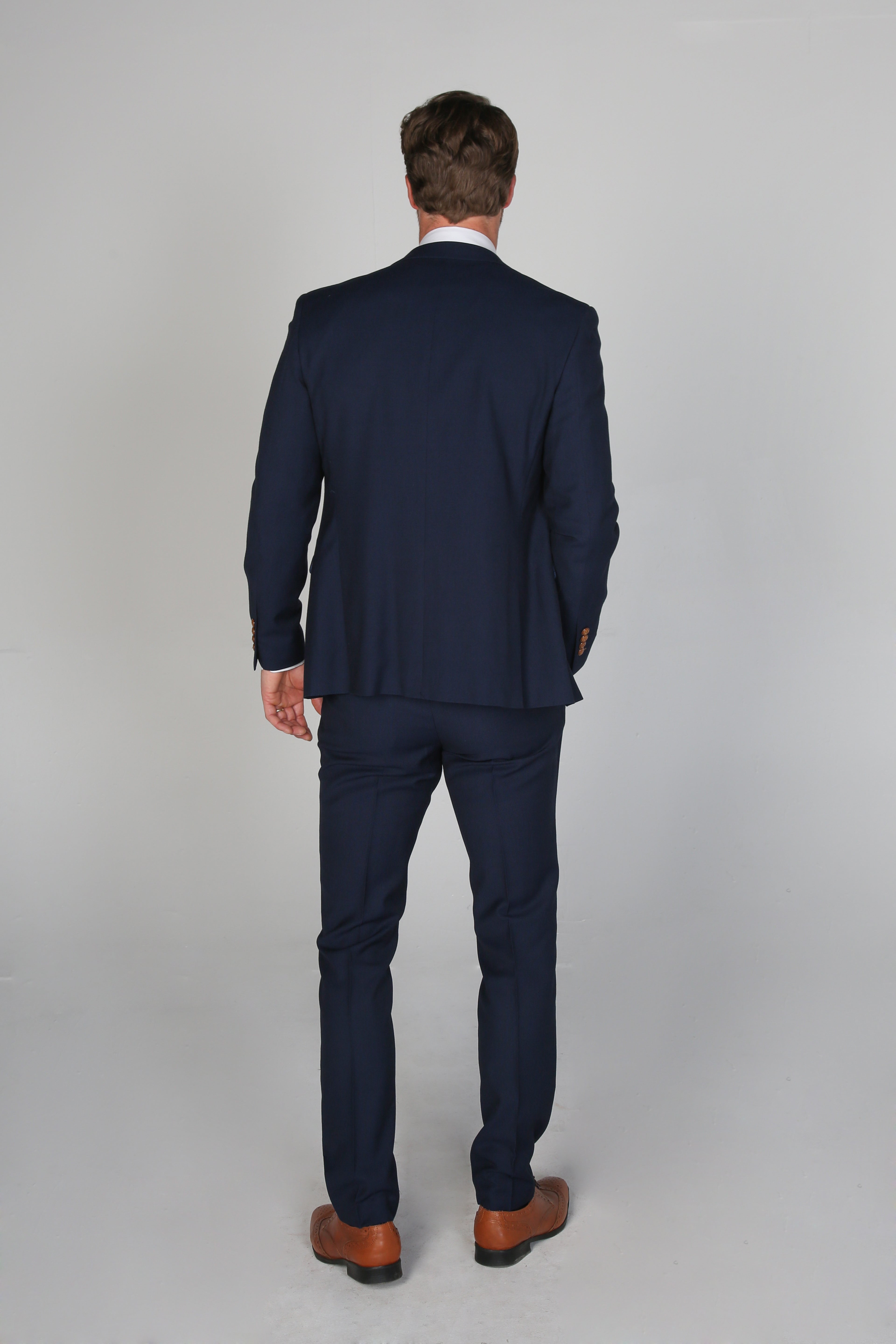 Father & Son Matching Tailored Fit 3-Piece Suit Set - Mayfair - Navy