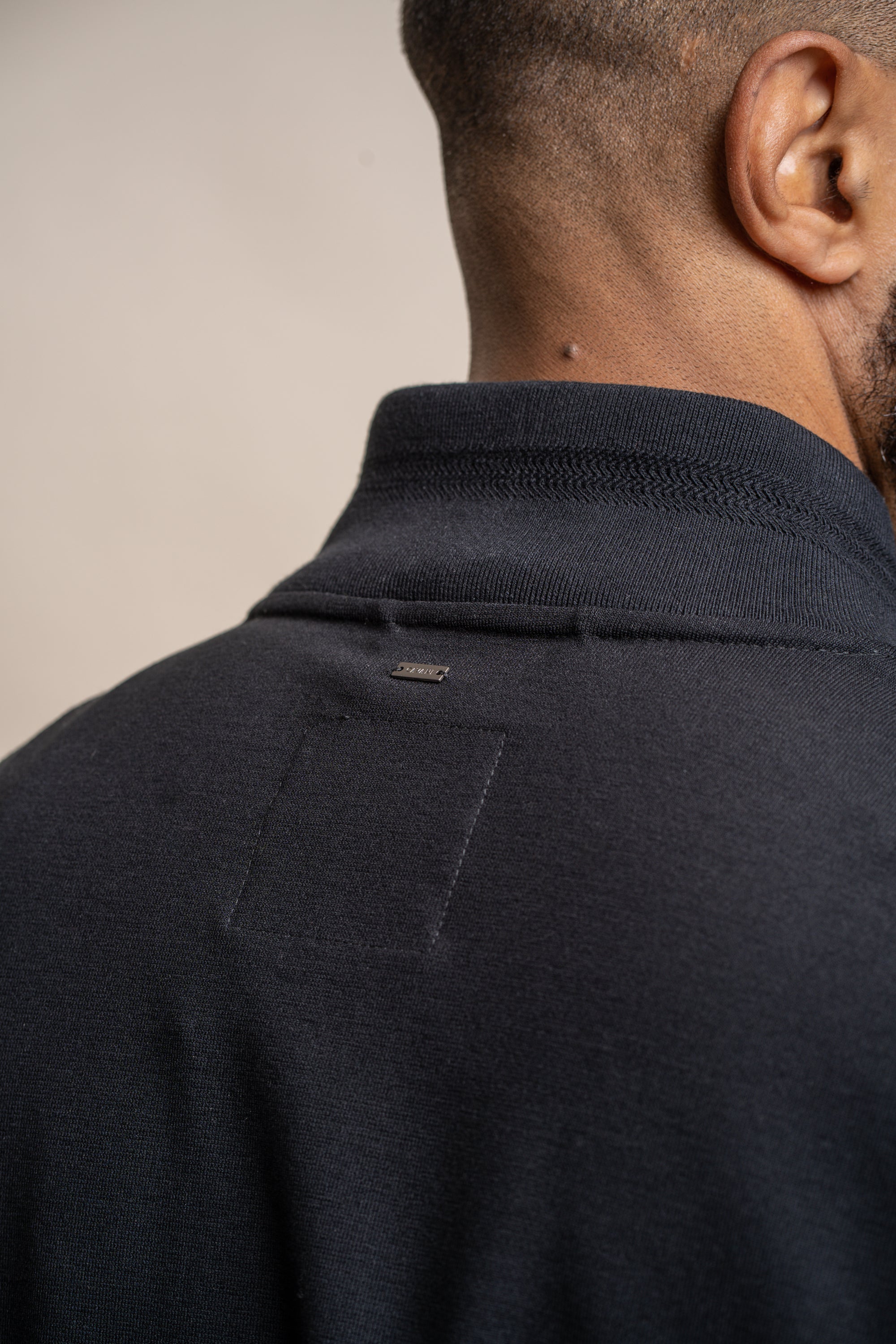 Mens Casual Bomer Jacket in Black