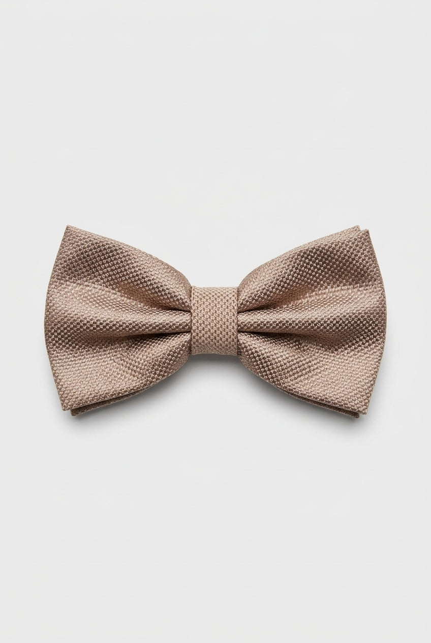 Men’s Pre-Tied Jacquard Dickie Bow Tie Neckwear - Light Brown